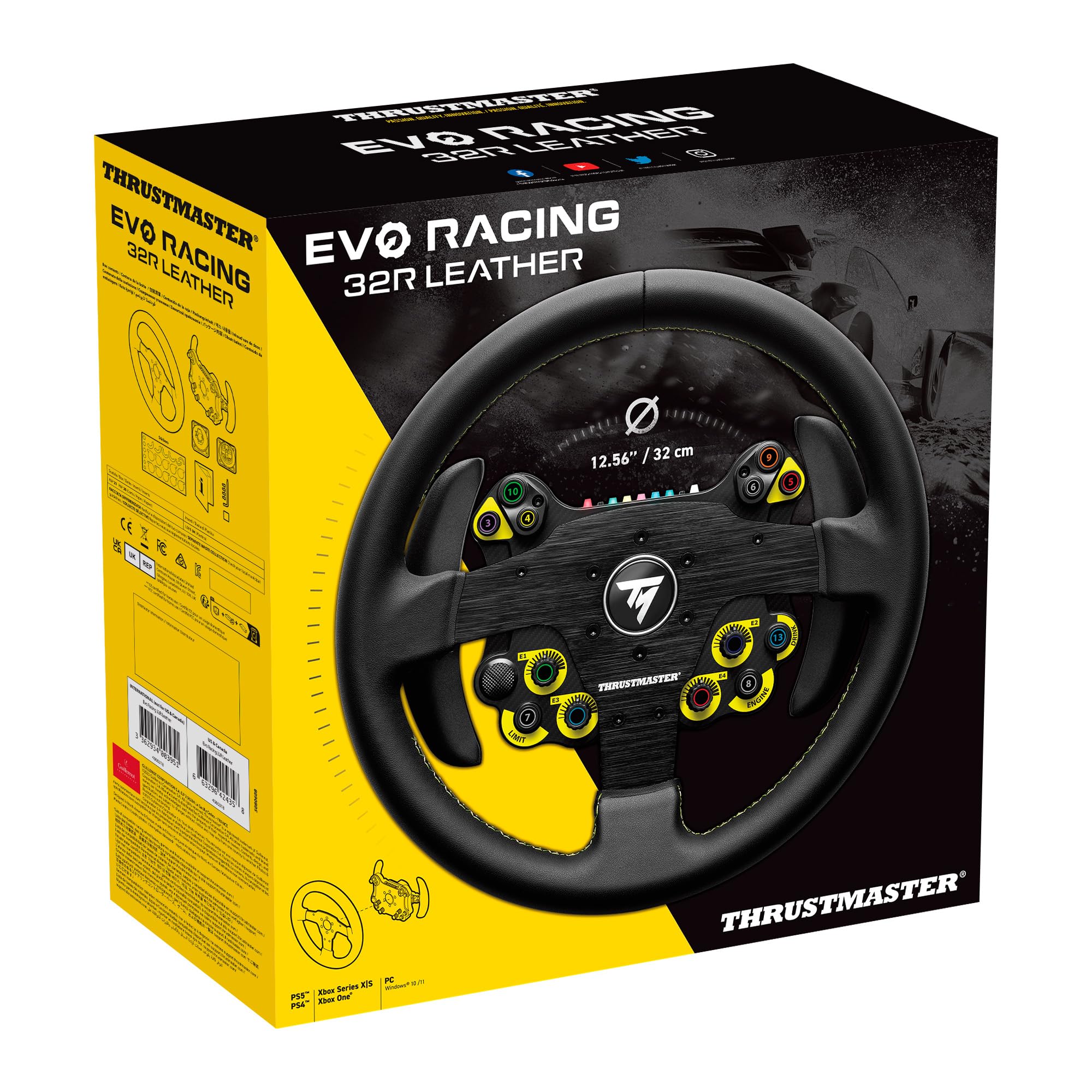Thrustmaster EVO Racing 32R jante cuir 32 cm PS5 Xbox PC