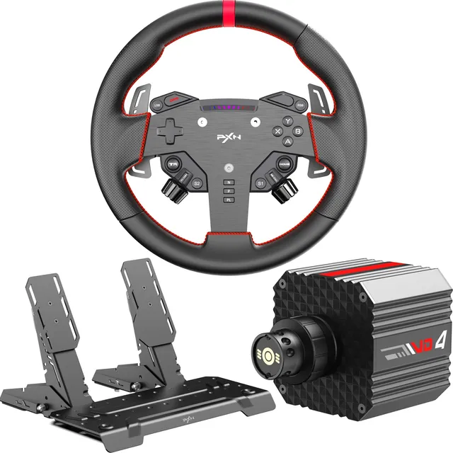 PXN VD4 Volant Direct Drive 4Nm PC Pack Base + Pédalier Hall 28cm
