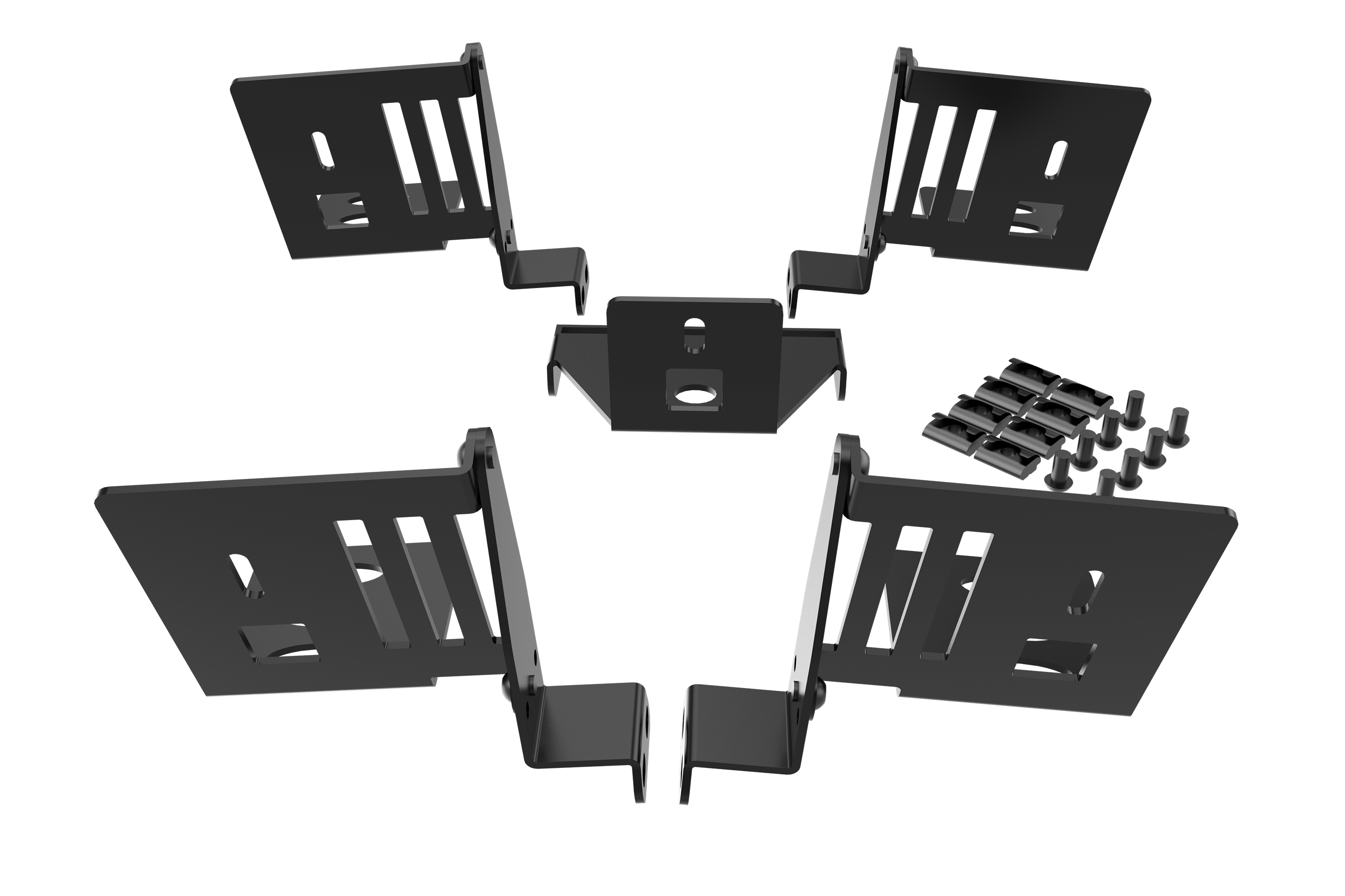 Trak Racer TR80S Kit 5 Supports Enceintes Rig Alu