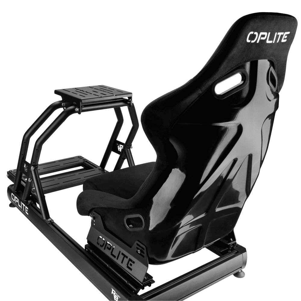 OPLITE R8 Fury Cockpit Simracing Noir + Baquet RS2 Direct Drive