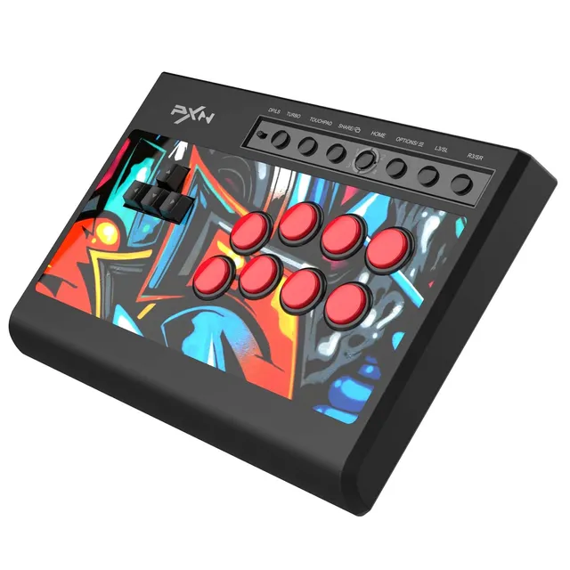PXN X8 Fighting Box Stick Arcade PC PS4 Xbox Switch Turbo 8 Boutons