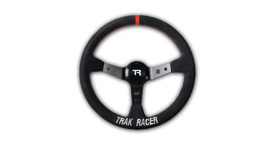 Trak Racer volant drift deep-dish 350mm suède 70mm