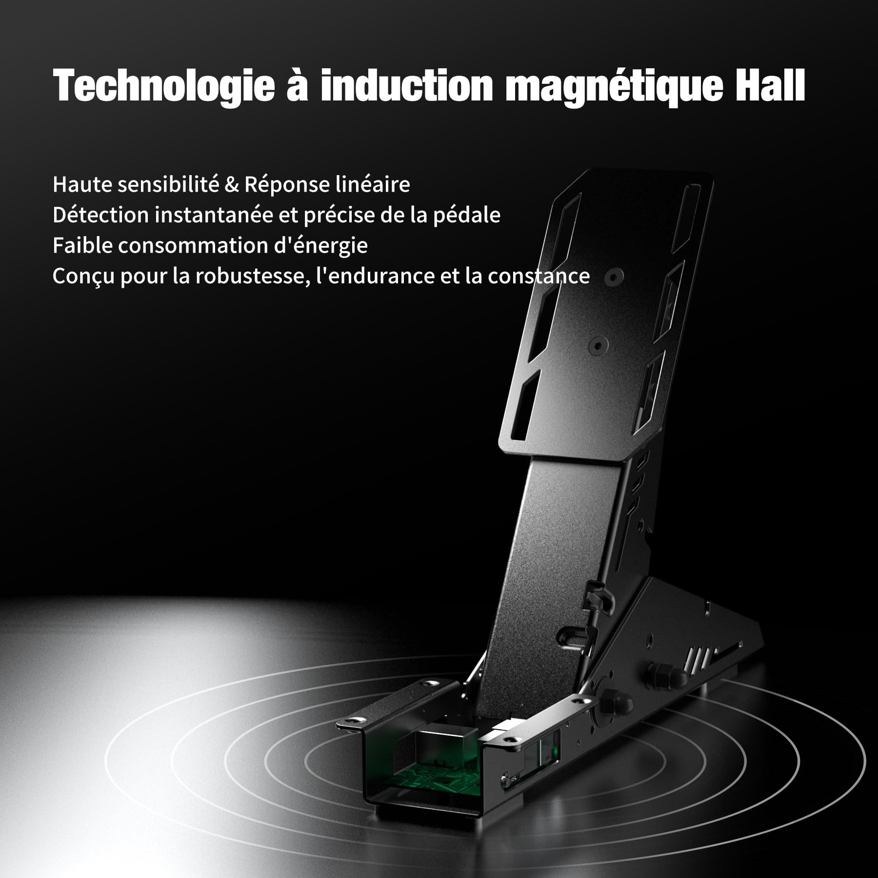 PXN Pedals PD HM pédalier 2 pédales métal Hall PC