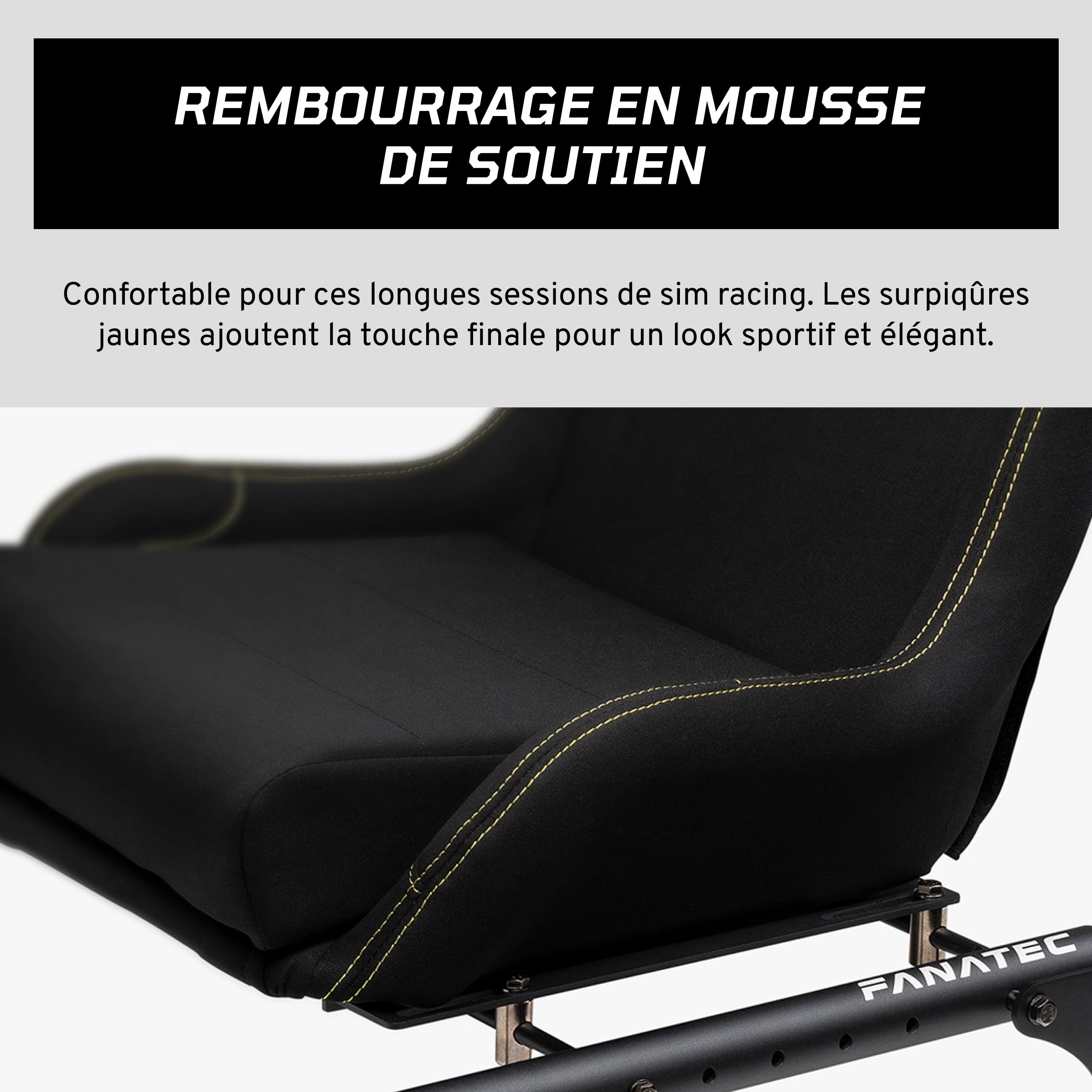 Fanatec CSL siège baquet assise cockpit noir 7kg