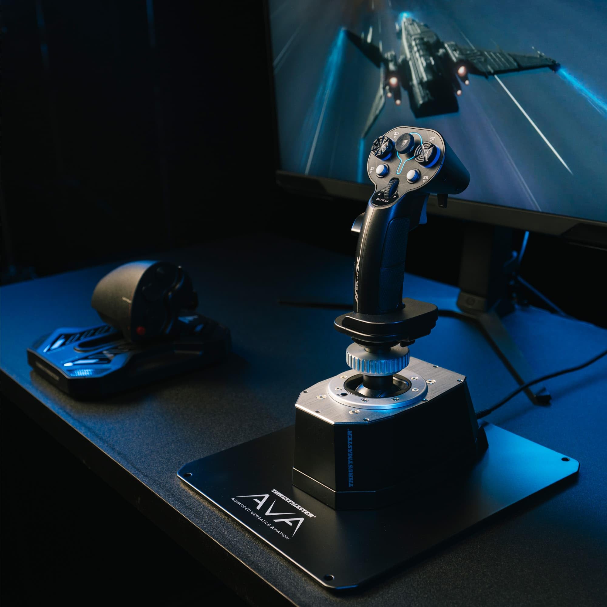 Thrustmaster Sol-R6 Manette Gaz PC Rails S.M.A.R.T Palonnier 80mm
