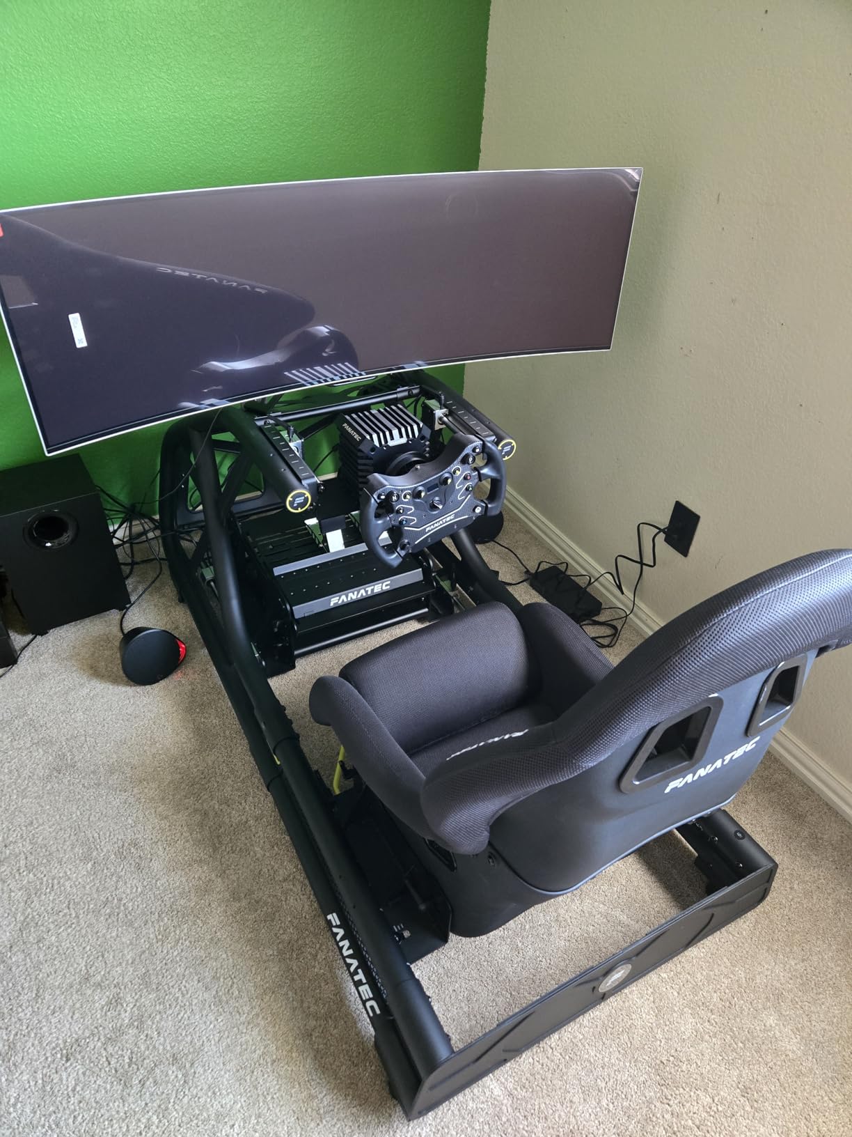 Fanatec ClubSport GT Siège Baquet siège simracing Noir