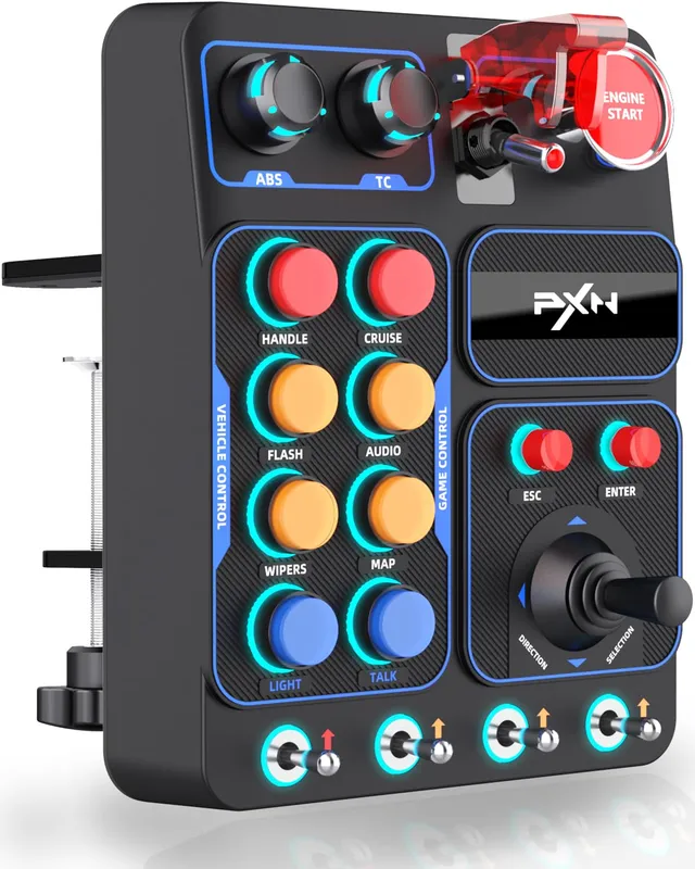 PXN CB1 Button Box PC 19 Boutons RGB USB Camion Course