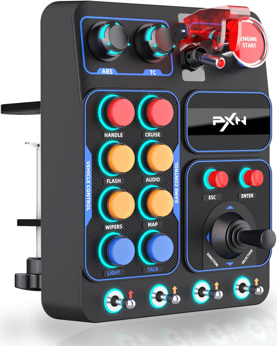 PXN CB1 Button Box PC 19 Boutons RGB USB Camion Course
