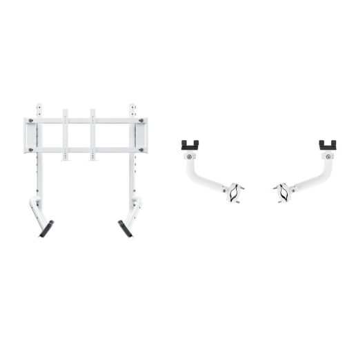 OPLITE Bundle R8 Single Monitor Mount + ScreenLock Pro blanc