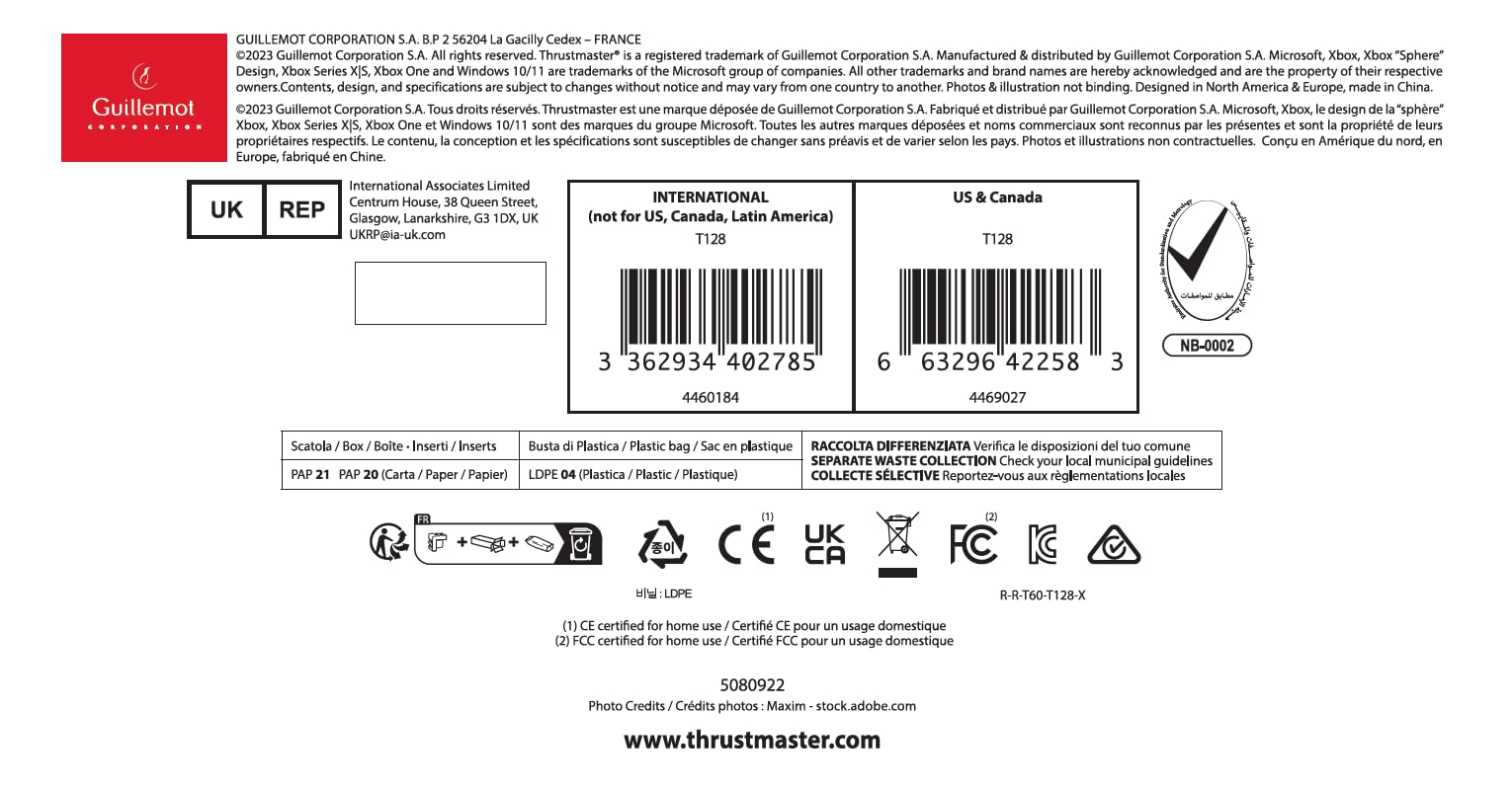 Thrustmaster T128 SimTask Pack Accessoires Volant