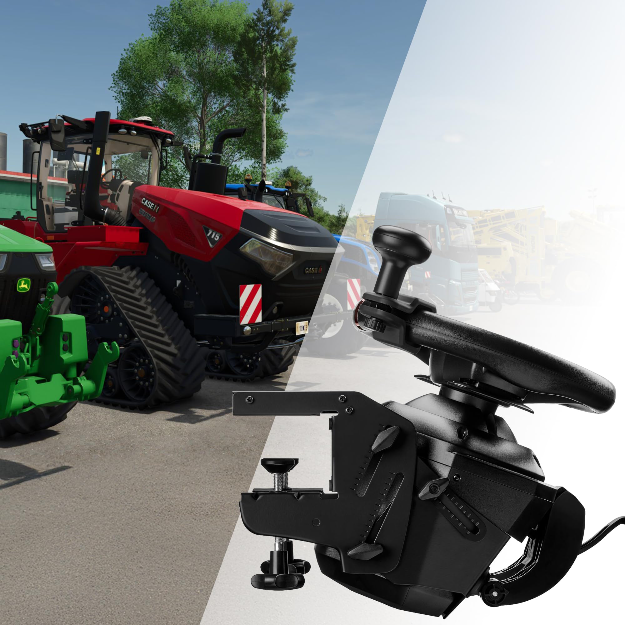 Thrustmaster T128 SimTask Farming Pack volant + FarmStick PS5 PC