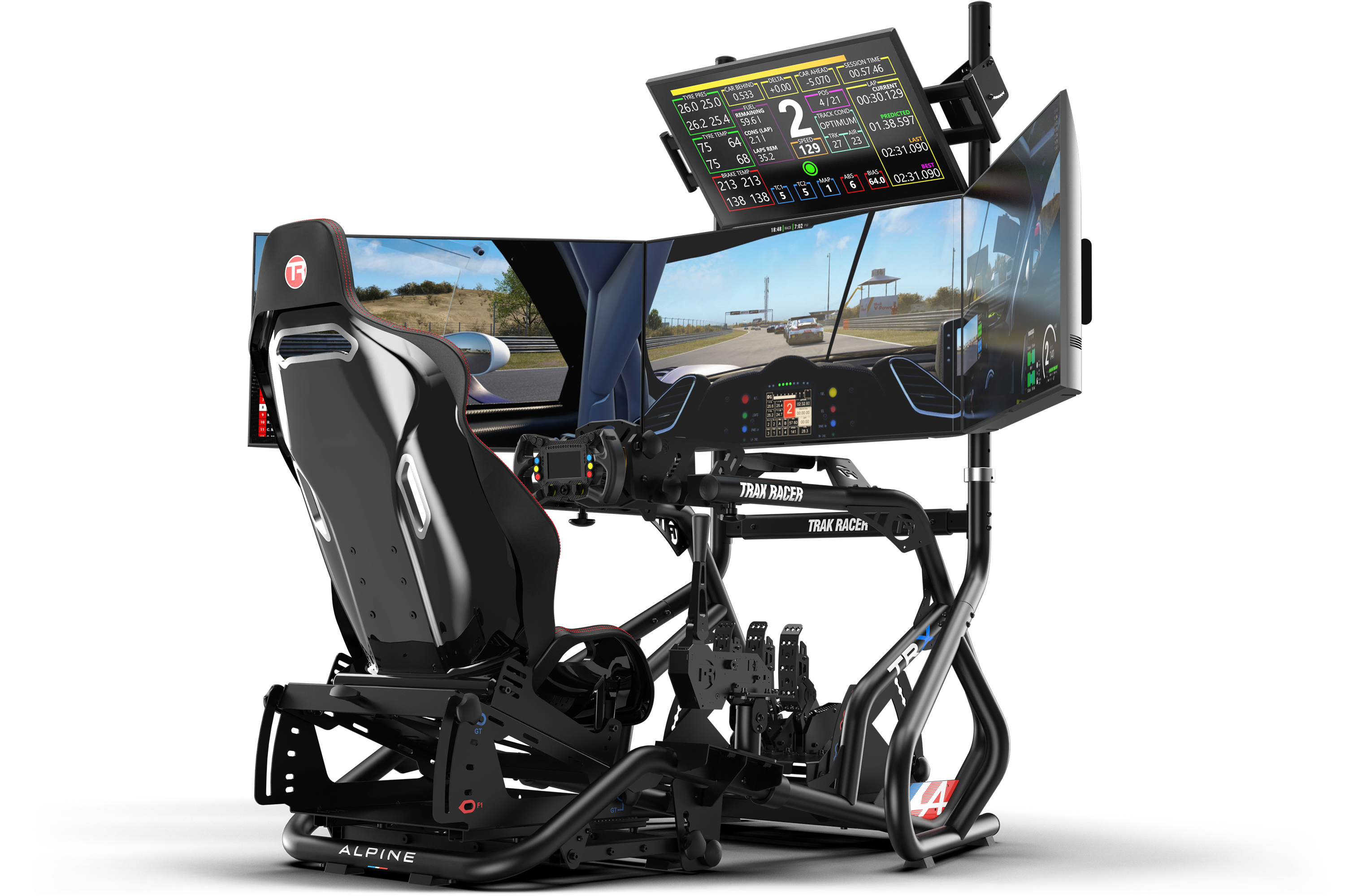 Trak Racer TR80S support 4 écrans autoportant 45"