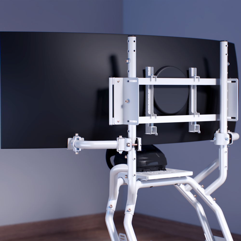 Oplite GTR S8 Bundle Monitor Stand E-Sport + ScreenLock blanc