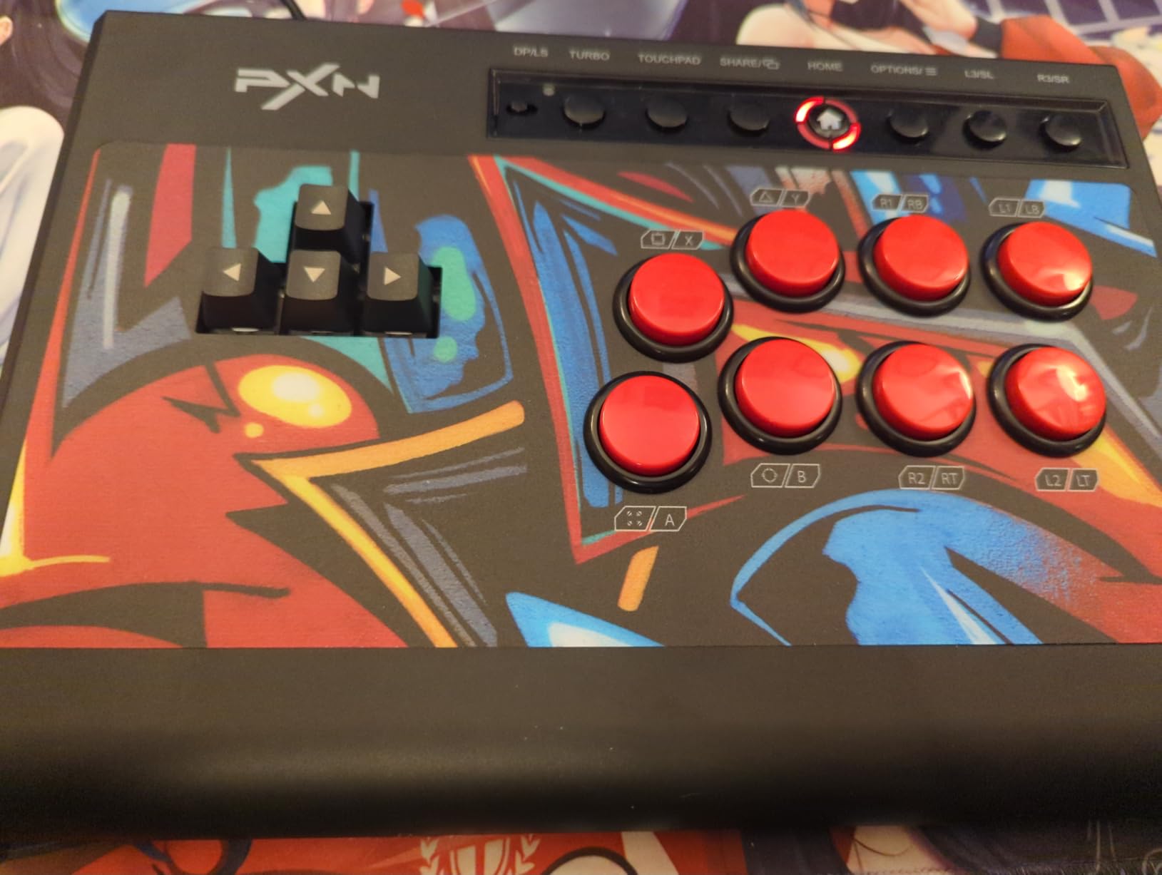PXN X8 Fighting Box Stick Arcade PC PS4 Xbox Switch Turbo 8 Boutons