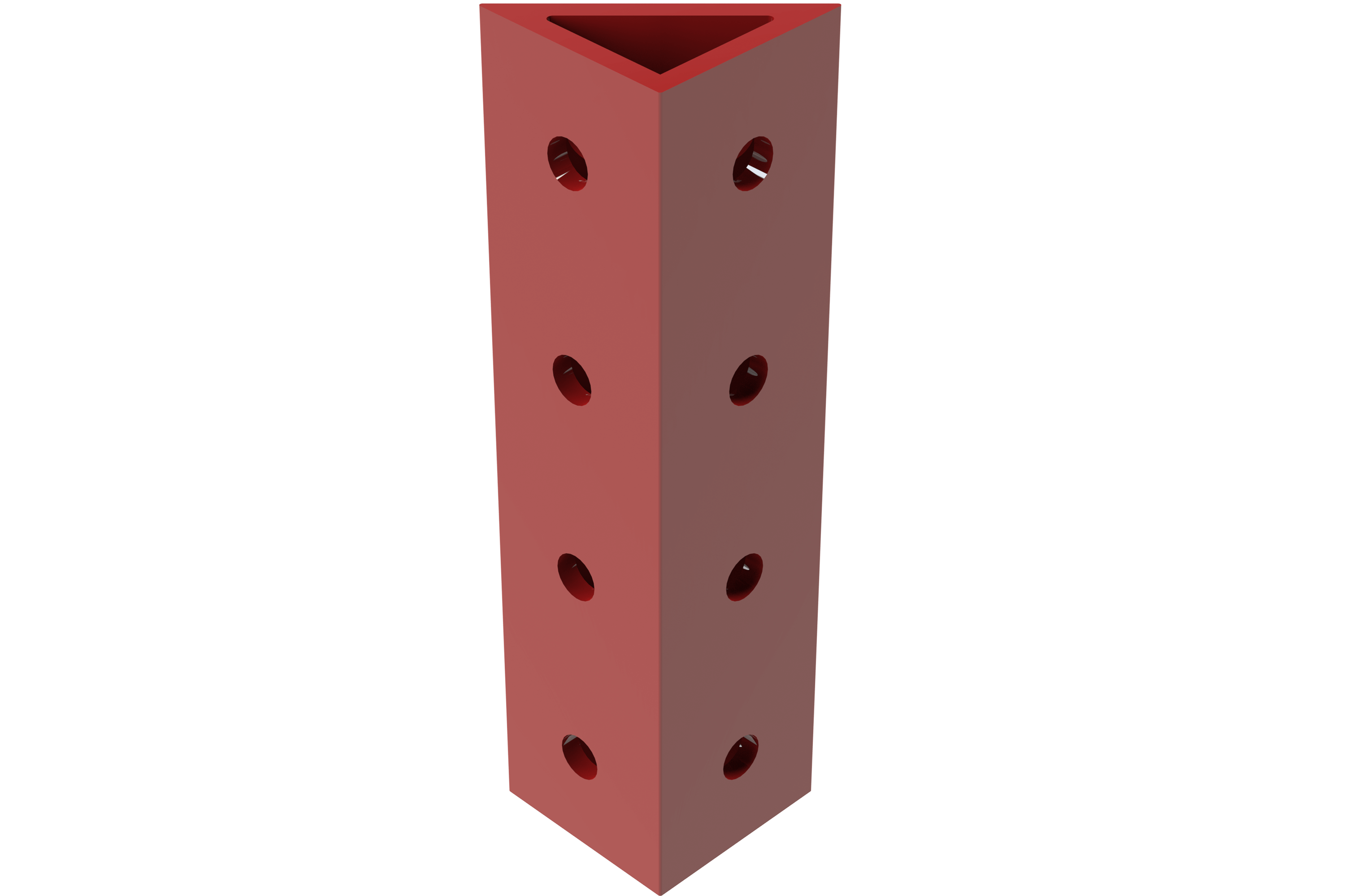 Trak Racer TR8 Équerre Rouge 160x40mm Rainure 8mm