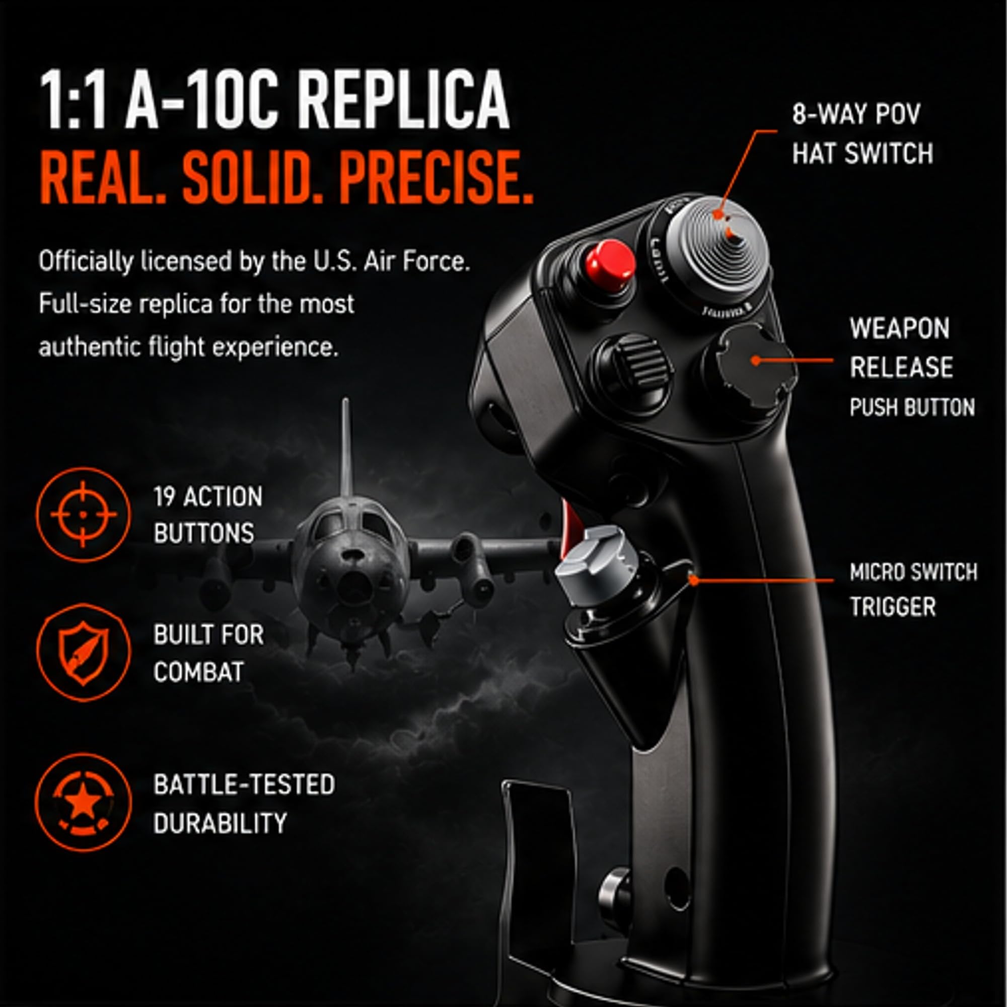 Thrustmaster HOTAS Warthog Joystick Gaz Dual Throttle