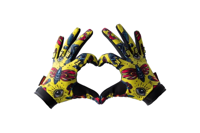 Trak Racer TR80S TR-GLOVE-011 gants sim racing jaunes L
