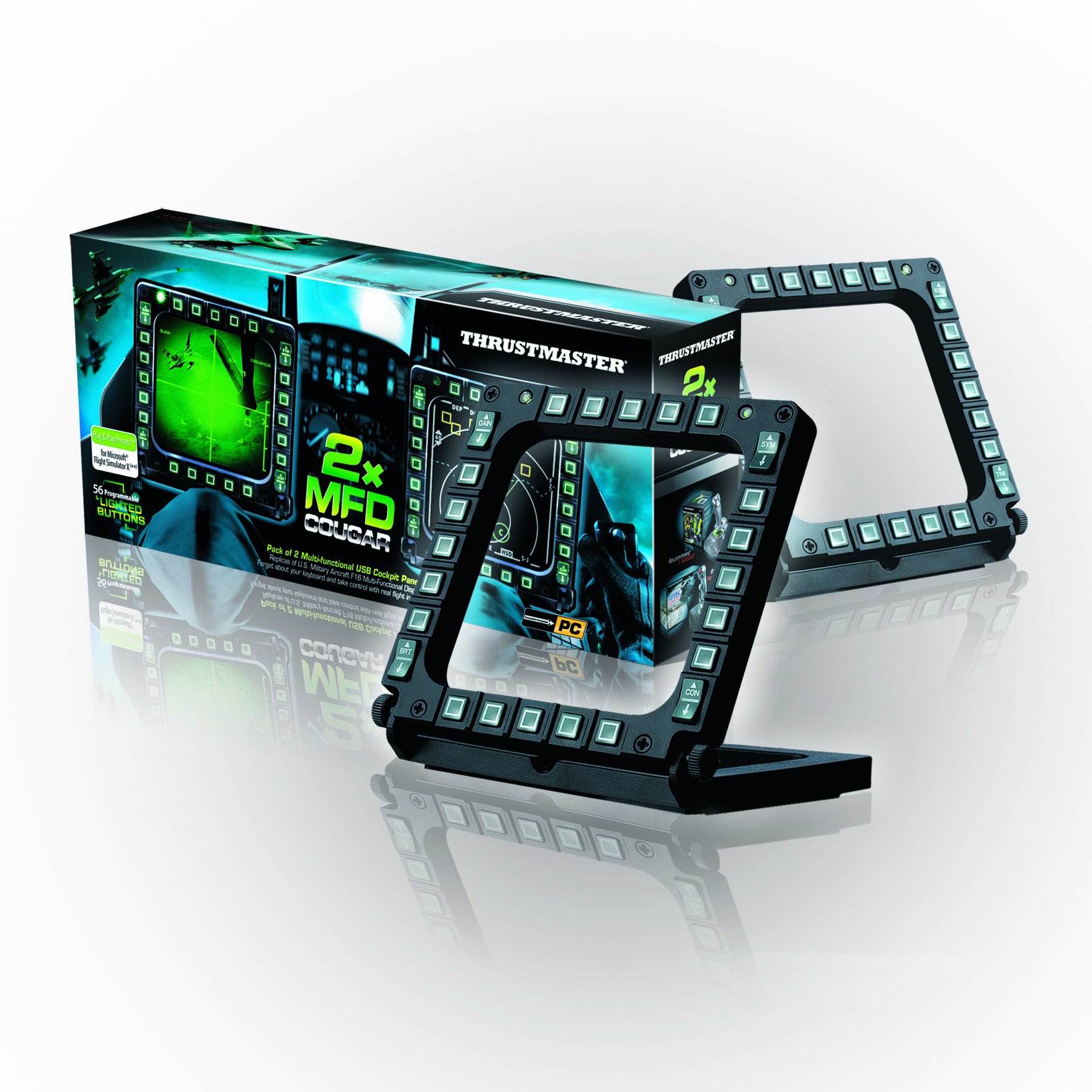 Thrustmaster MFD Cougar Pack 2 panneaux cockpit USB PC