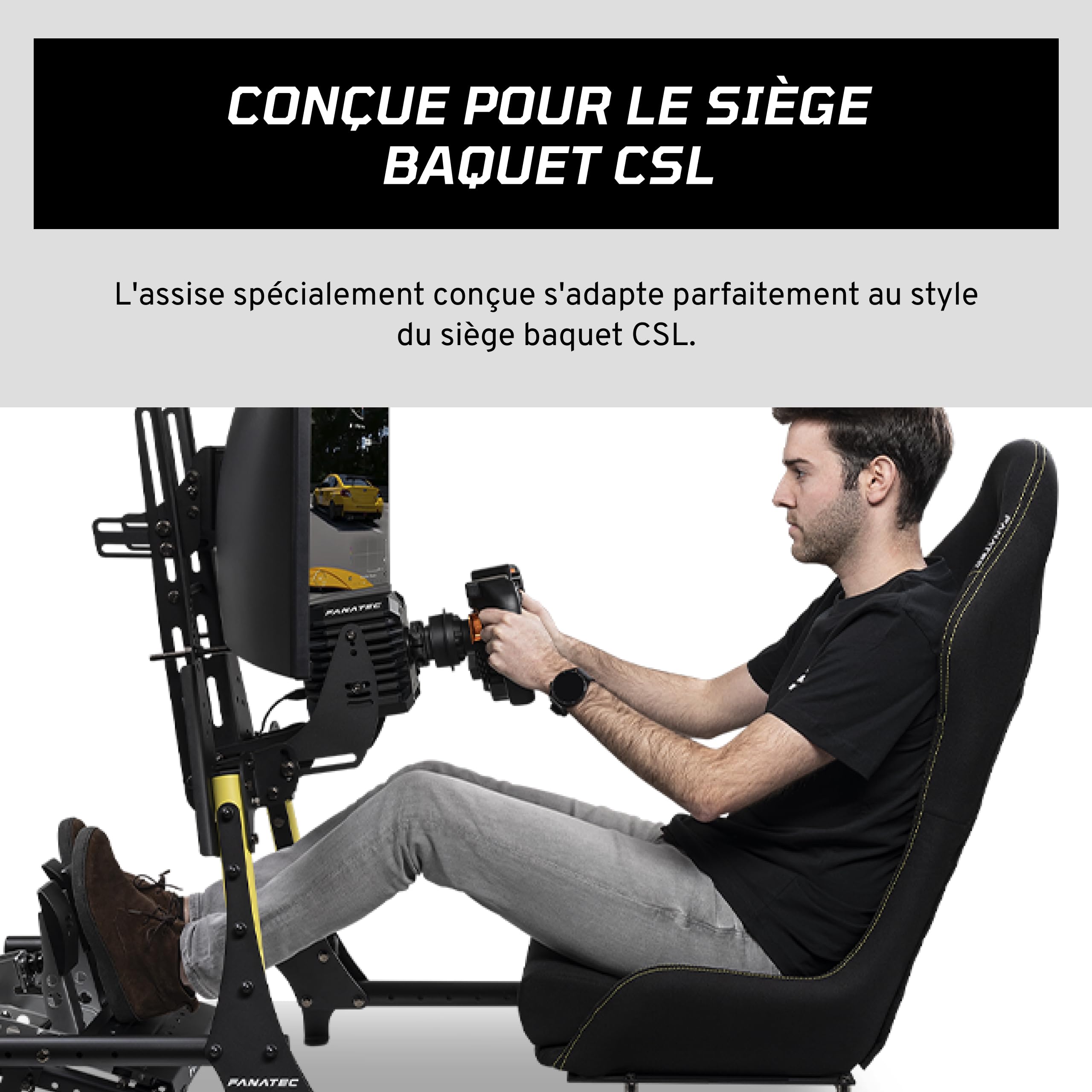 Fanatec CSL siège baquet assise cockpit noir 7kg