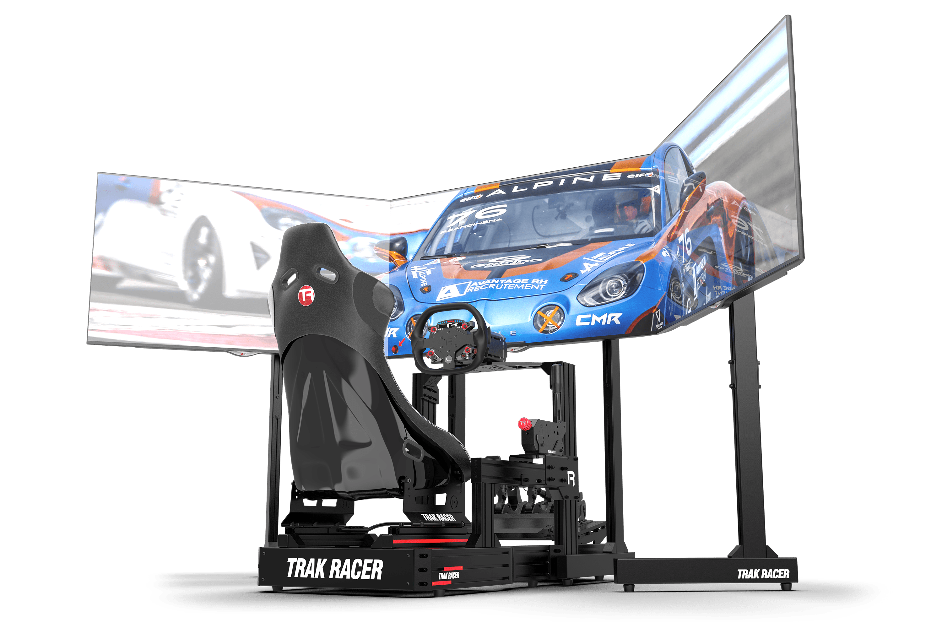 Trak Racer TR80S Support Triple Écran 55" Pieds Renfort