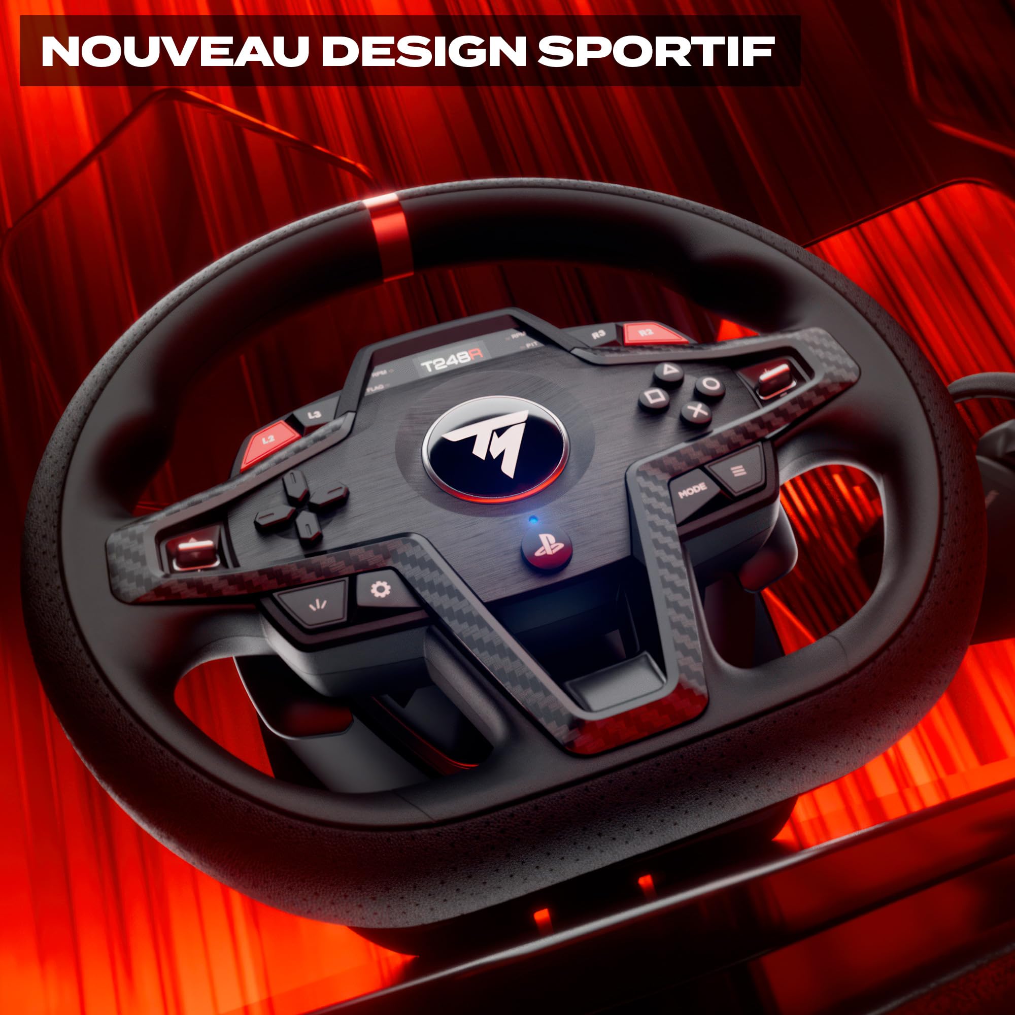 Thrustmaster T248R volant + pédalier T3PM 3,1 Nm PS5 PC