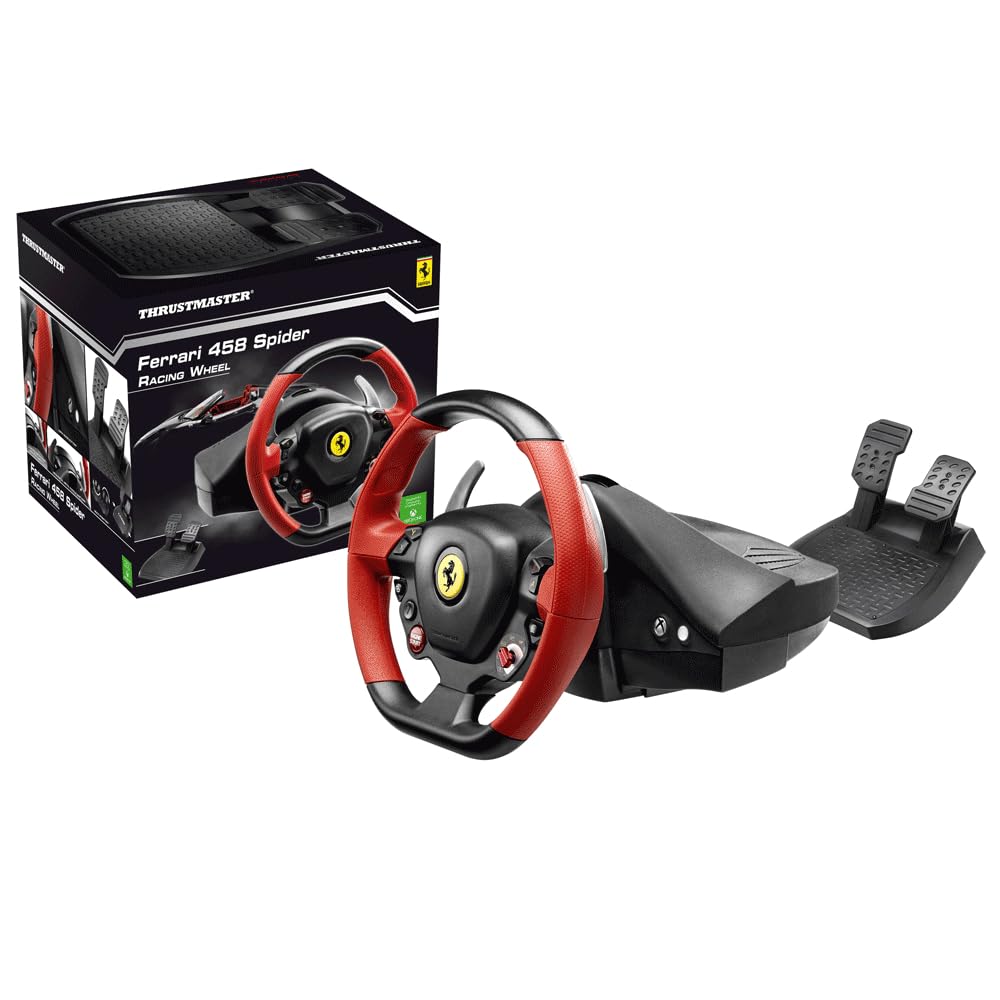 Thrustmaster Ferrari 458 Spider Volant Xbox avec Pédales
