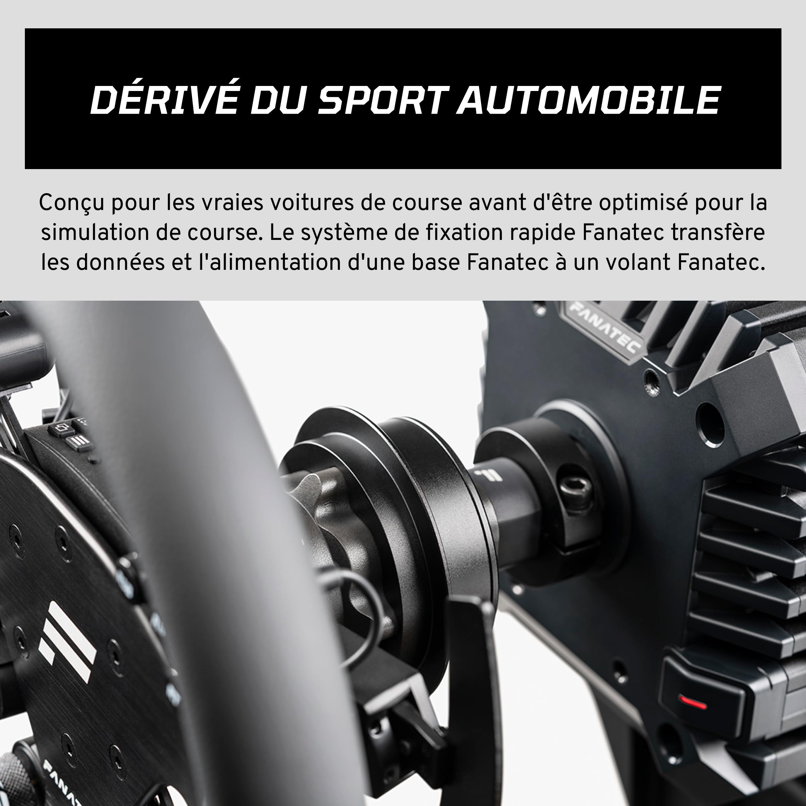 Fanatec ClubSport QR2 Wheel-Side attache rapide aluminium PC