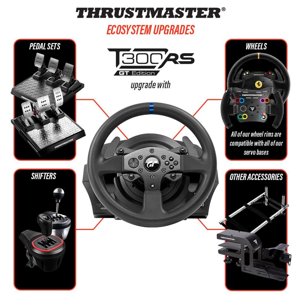 Thrustmaster T300RS GT Volant PS5 PC + Pédalier