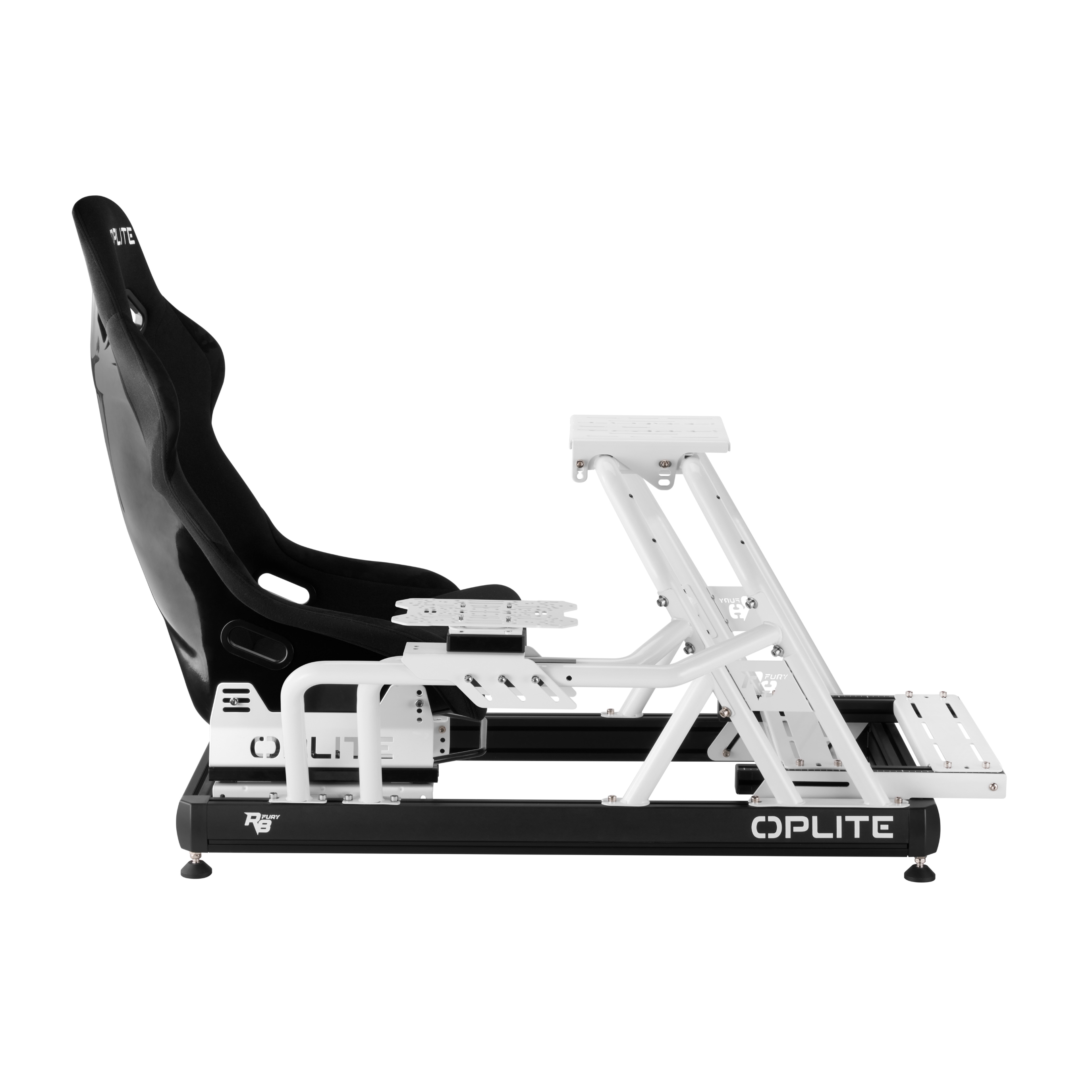 Oplite R8 Gear Shift Handbrake support blanc Fury acier