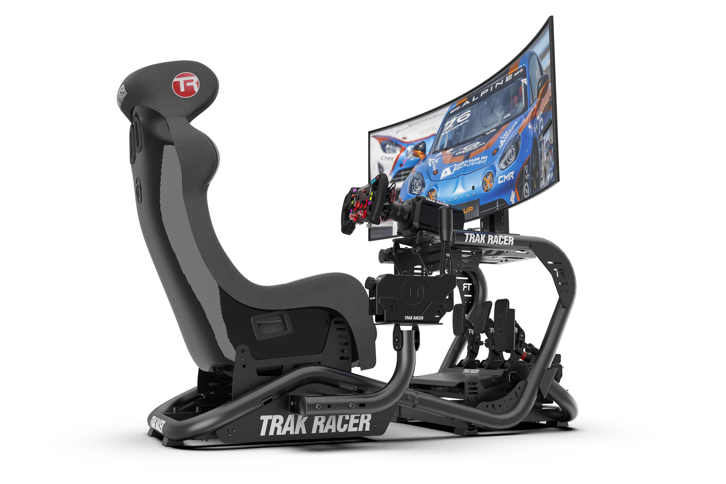Trak Racer TR8 PRO V2 châssis simulateur noir avec slider siège