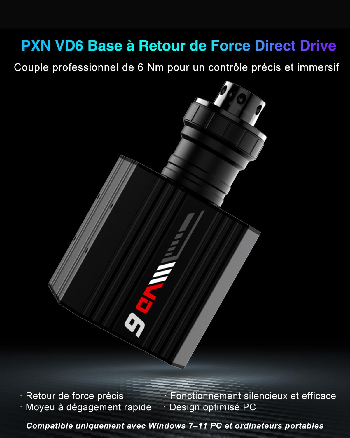 PXN VD6 Base Volant Direct Drive 6 Nm PC