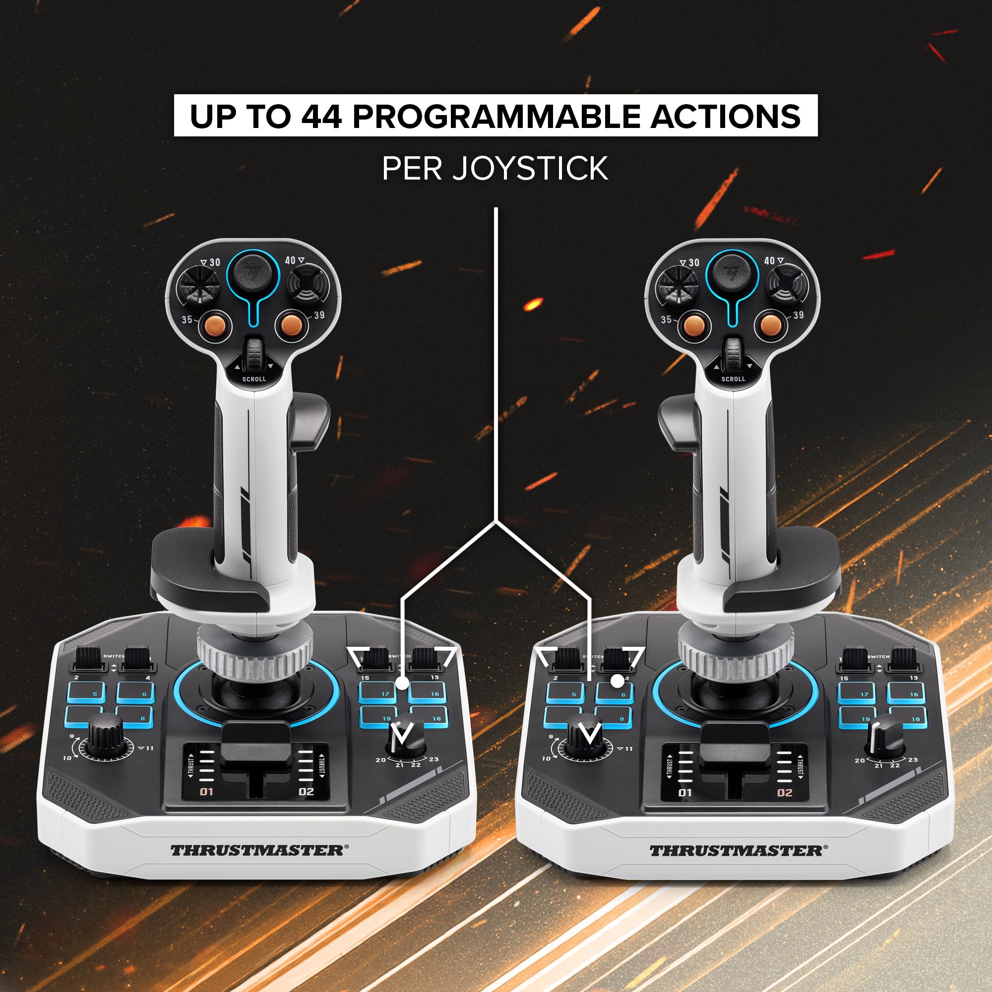 Thrustmaster Sol-R2 HOSAS joystick spatial PC 44 boutons