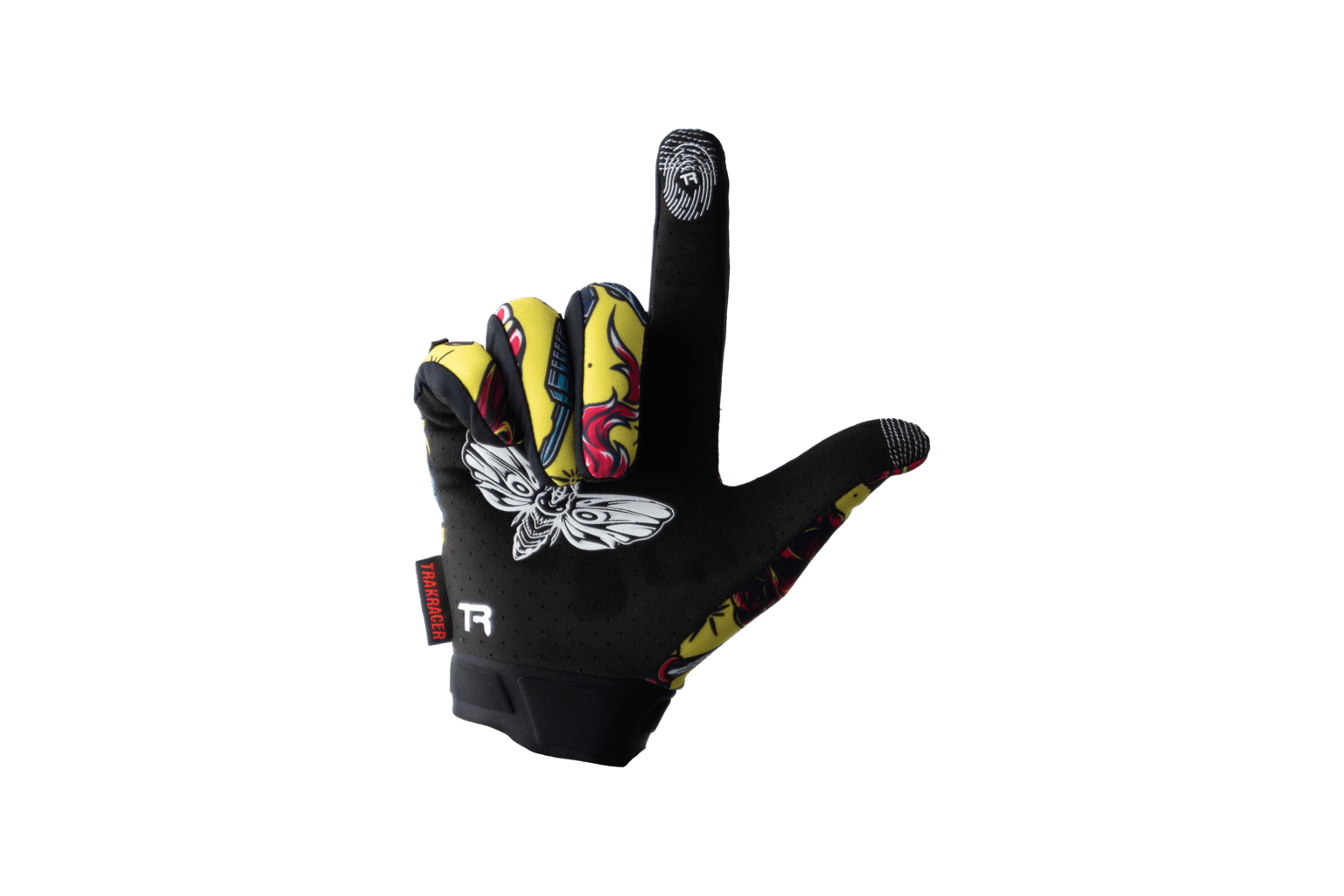 Trak Racer TR80S TR-GLOVE-011 gants sim racing jaunes L