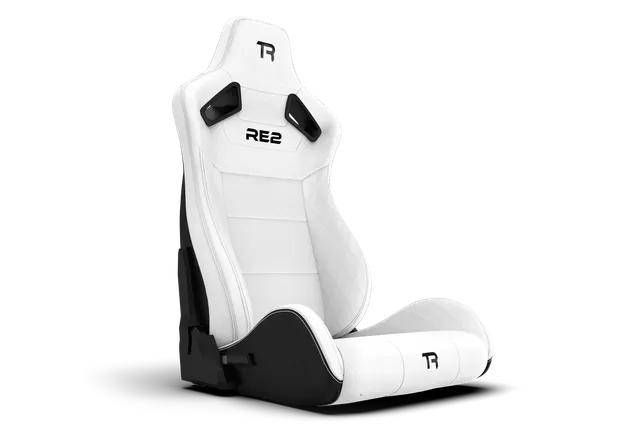 Trak Racer RE2 siège inclinable blanc cuir diamant double lock