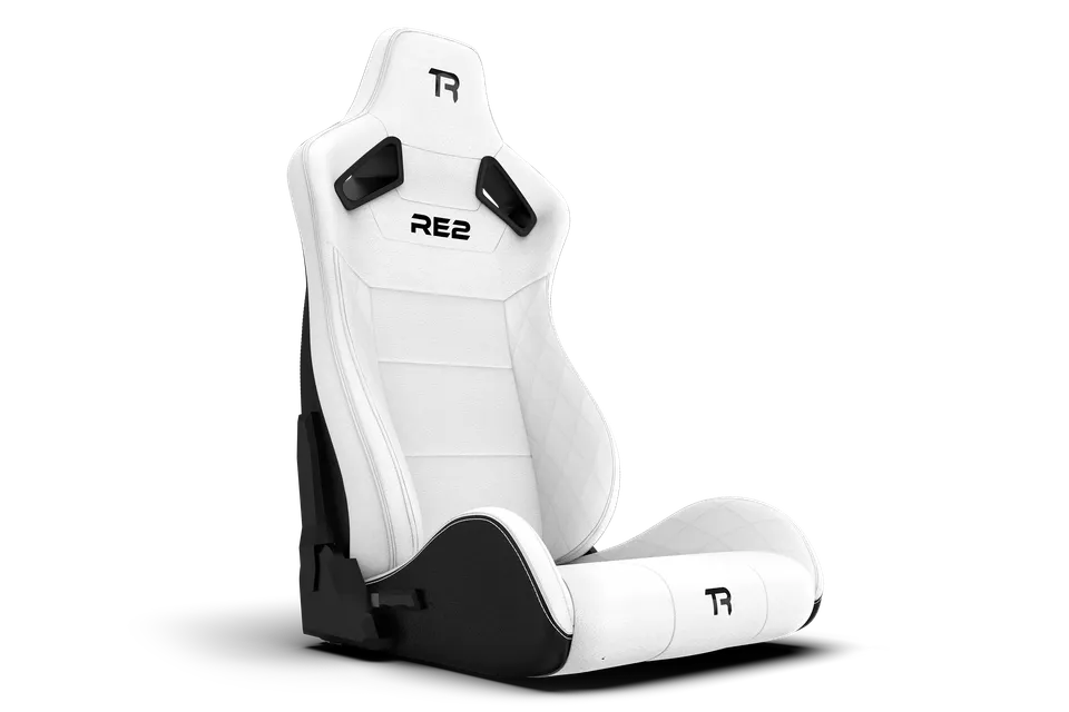 Trak Racer RE2 siège inclinable blanc cuir diamant double lock