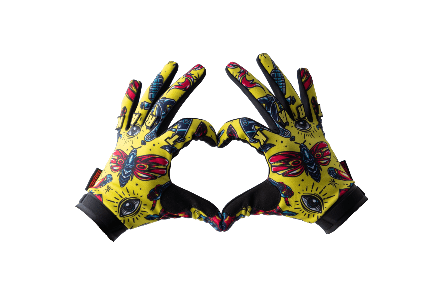 Trak Racer TR80S TR-GLOVE-011 gants sim racing jaunes L
