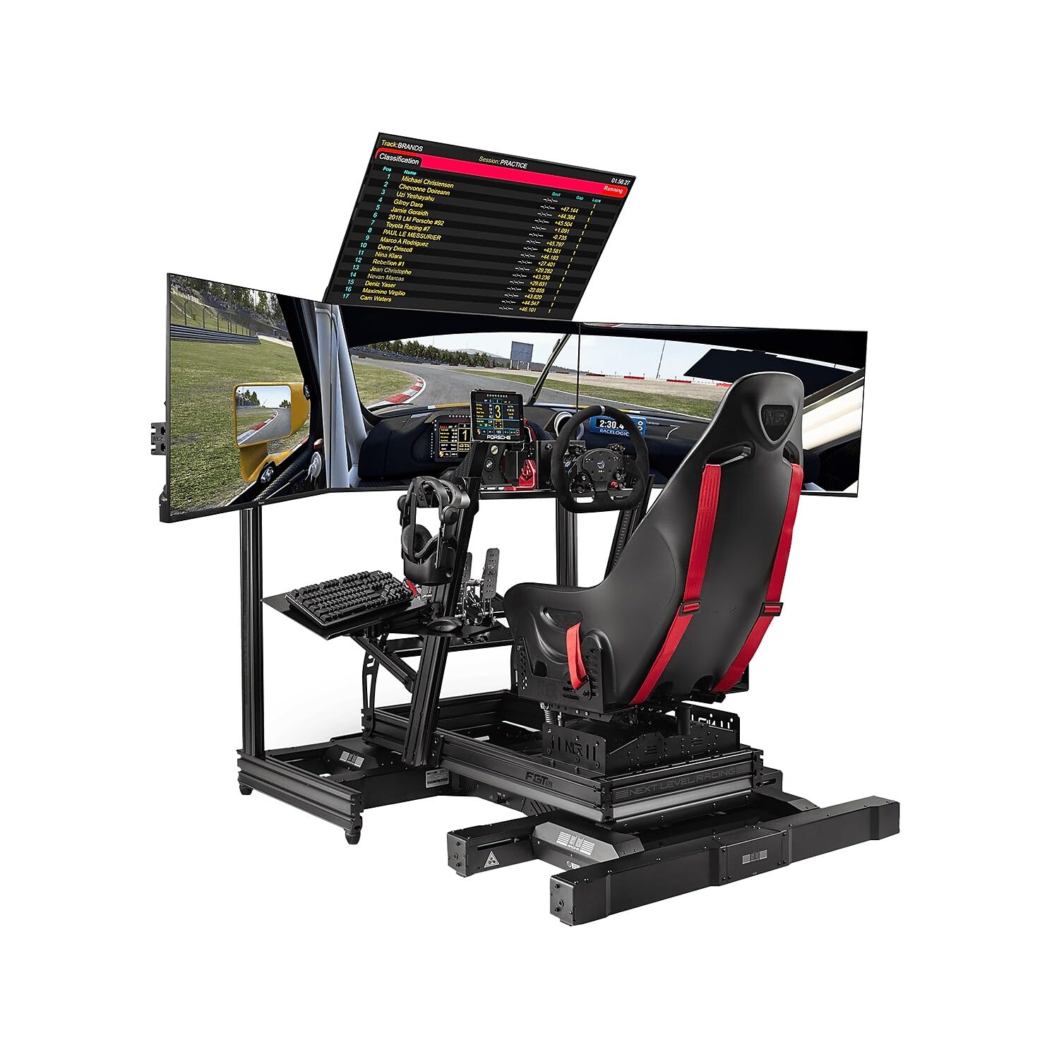 Next Level Racing F-GT Elite cockpit Wheel Plate alu