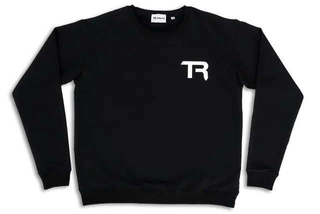 Trak Racer TR Sweat Coton Noir Col Rond Taille M