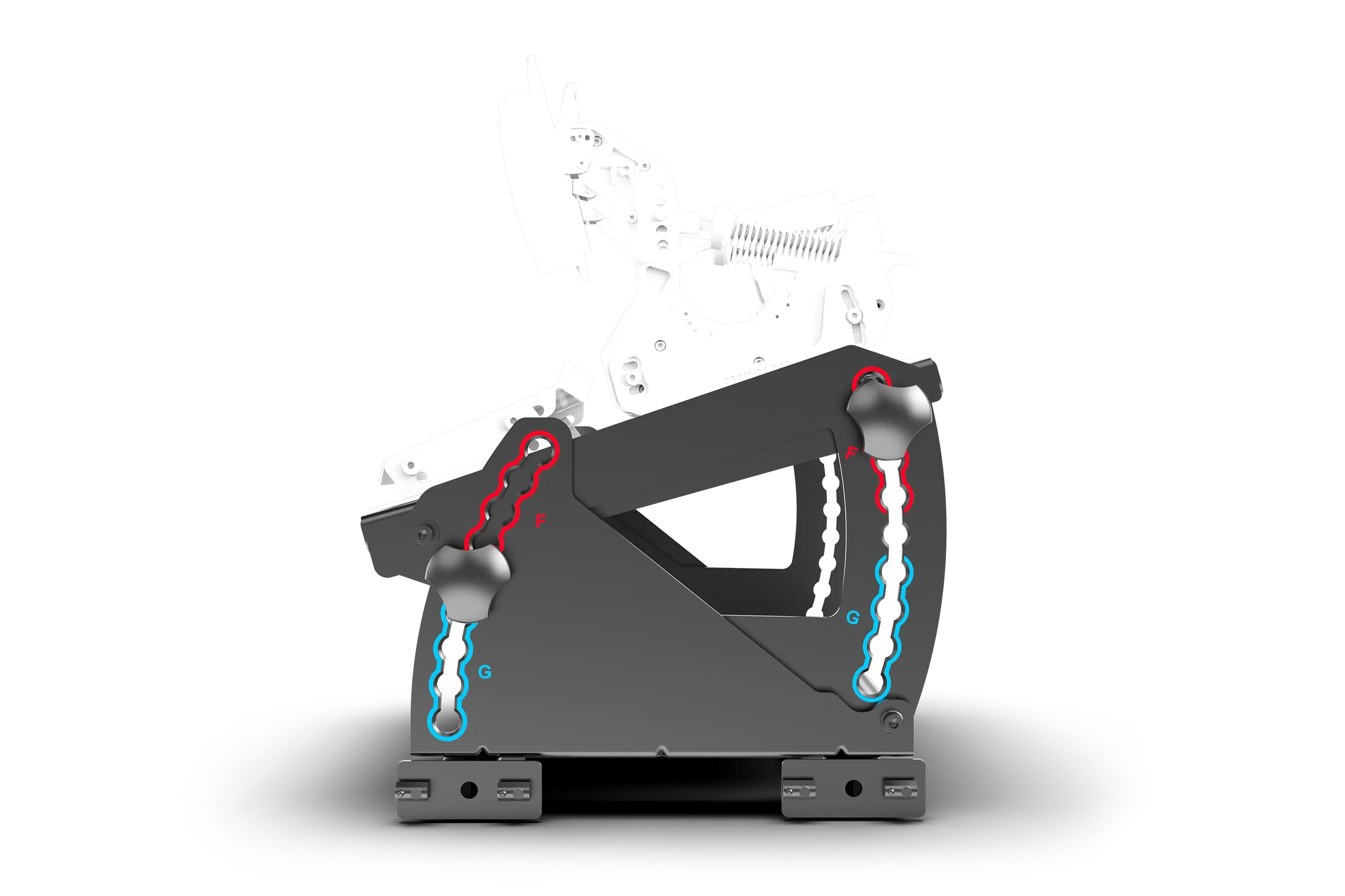 Trak Racer TR80S support pédales Formula GT sans outils