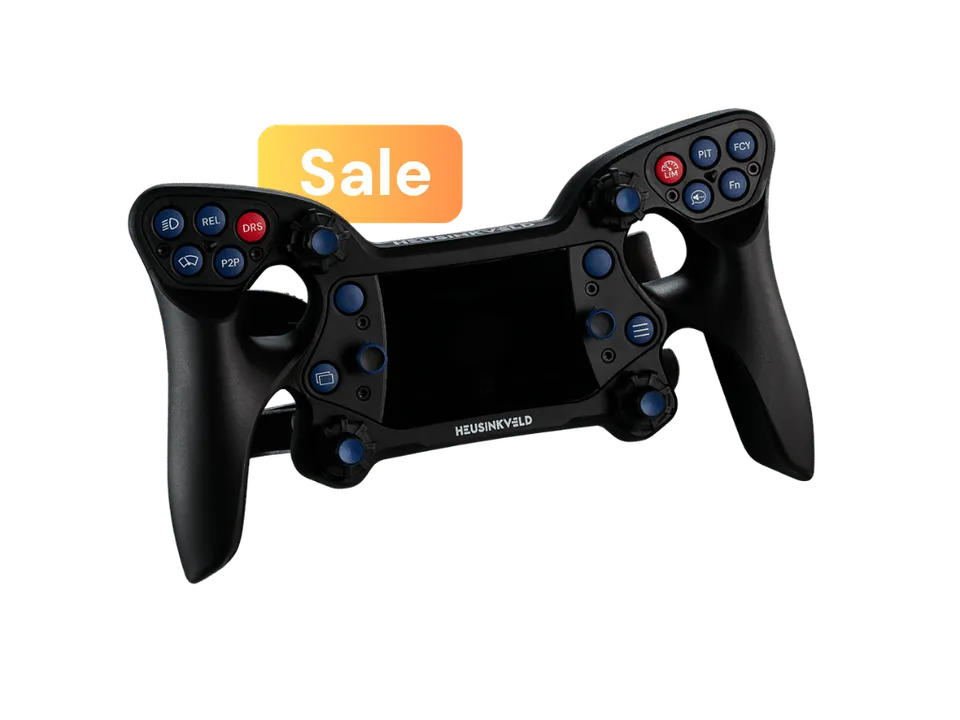 Heusinkveld One volant simracing sans fil palettes magnétiques