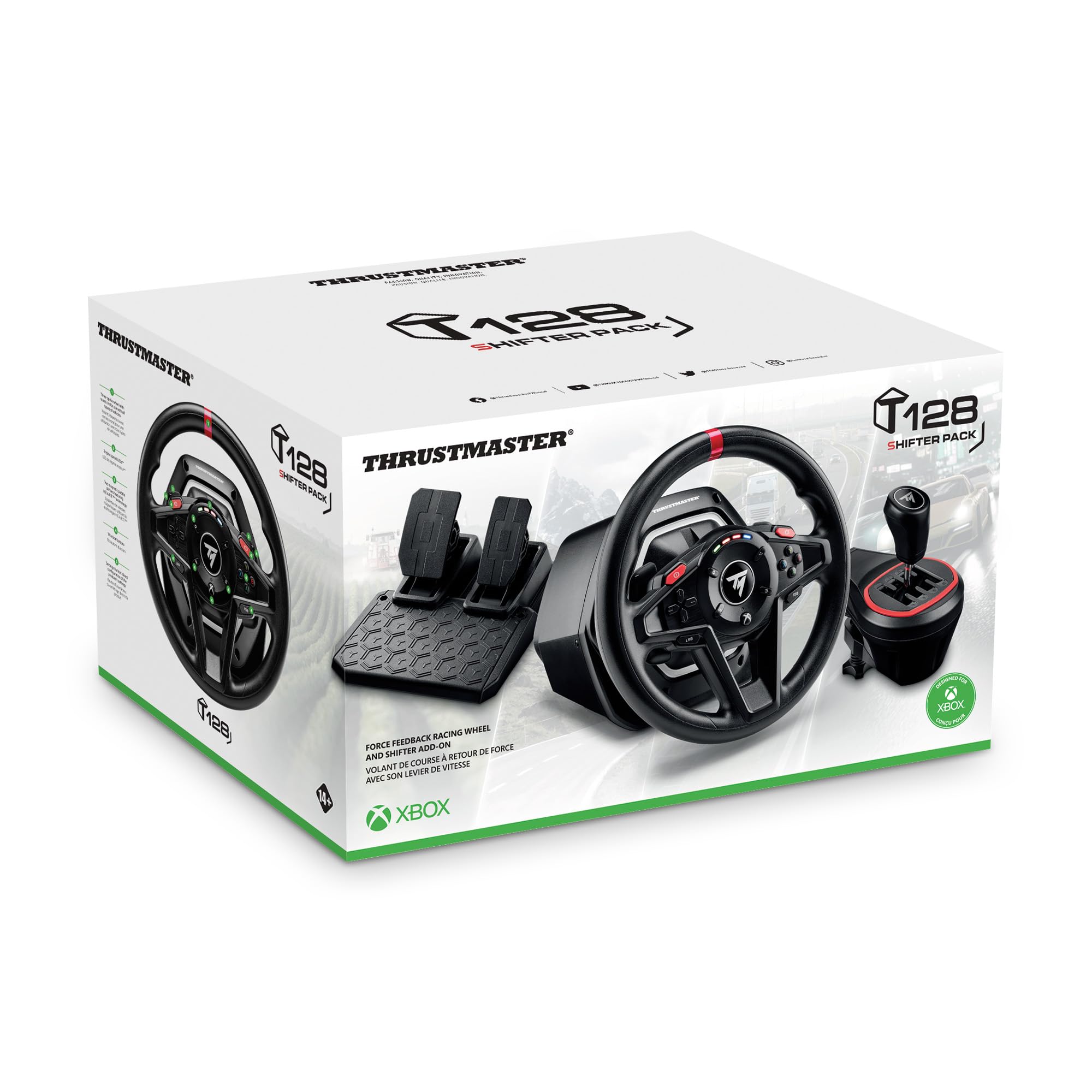 Thrustmaster T128 X Volant Pédales Levier Xbox PC