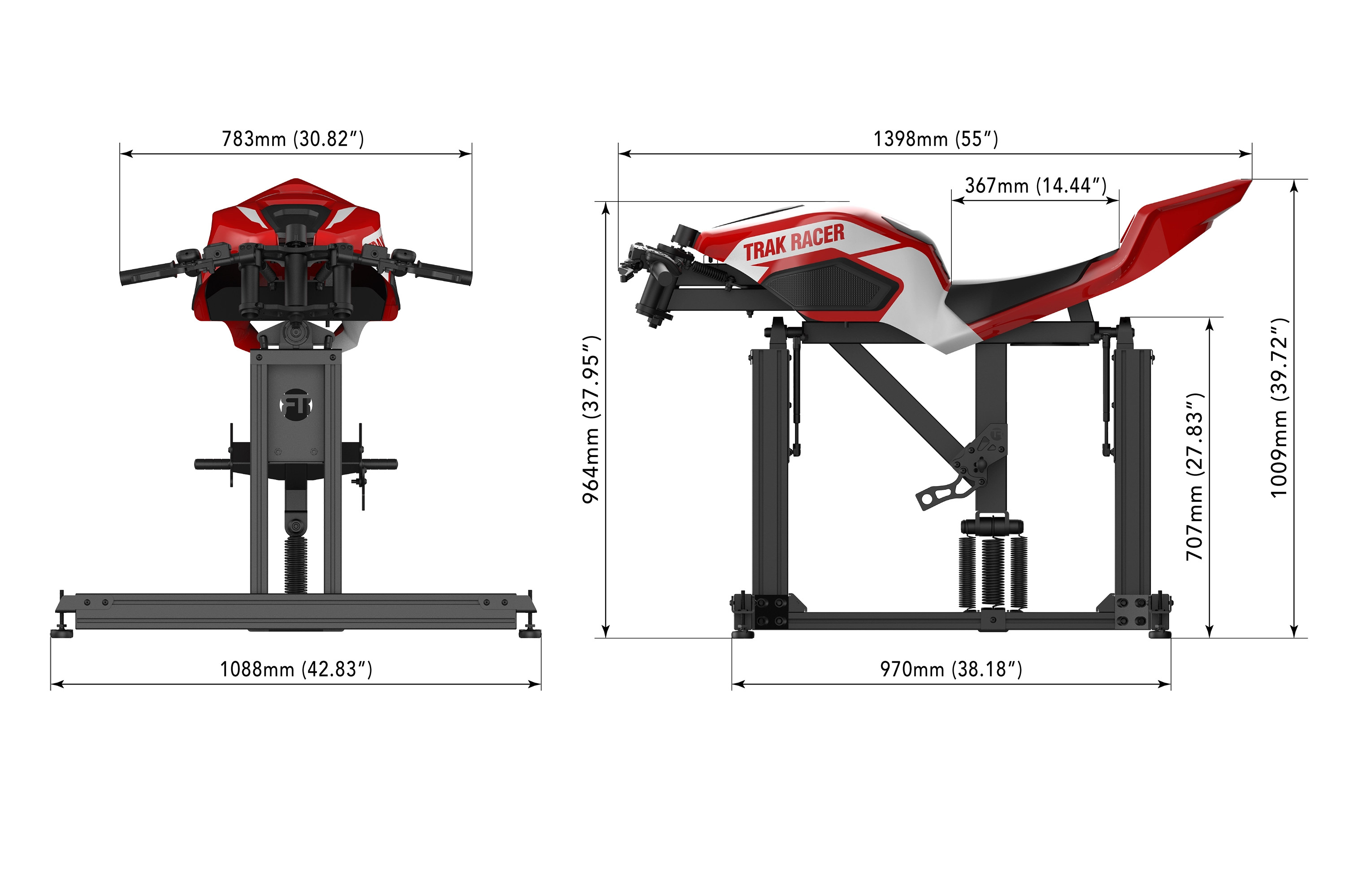 Trak Racer TRZ Simulateur Moto Inclinaison Cadre Seul