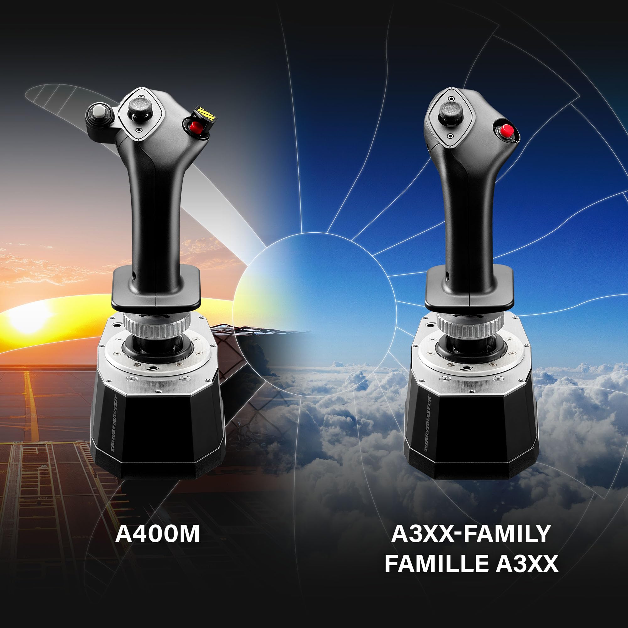 Thrustmaster TCA Airbus Add-On Grip manche joystick A300