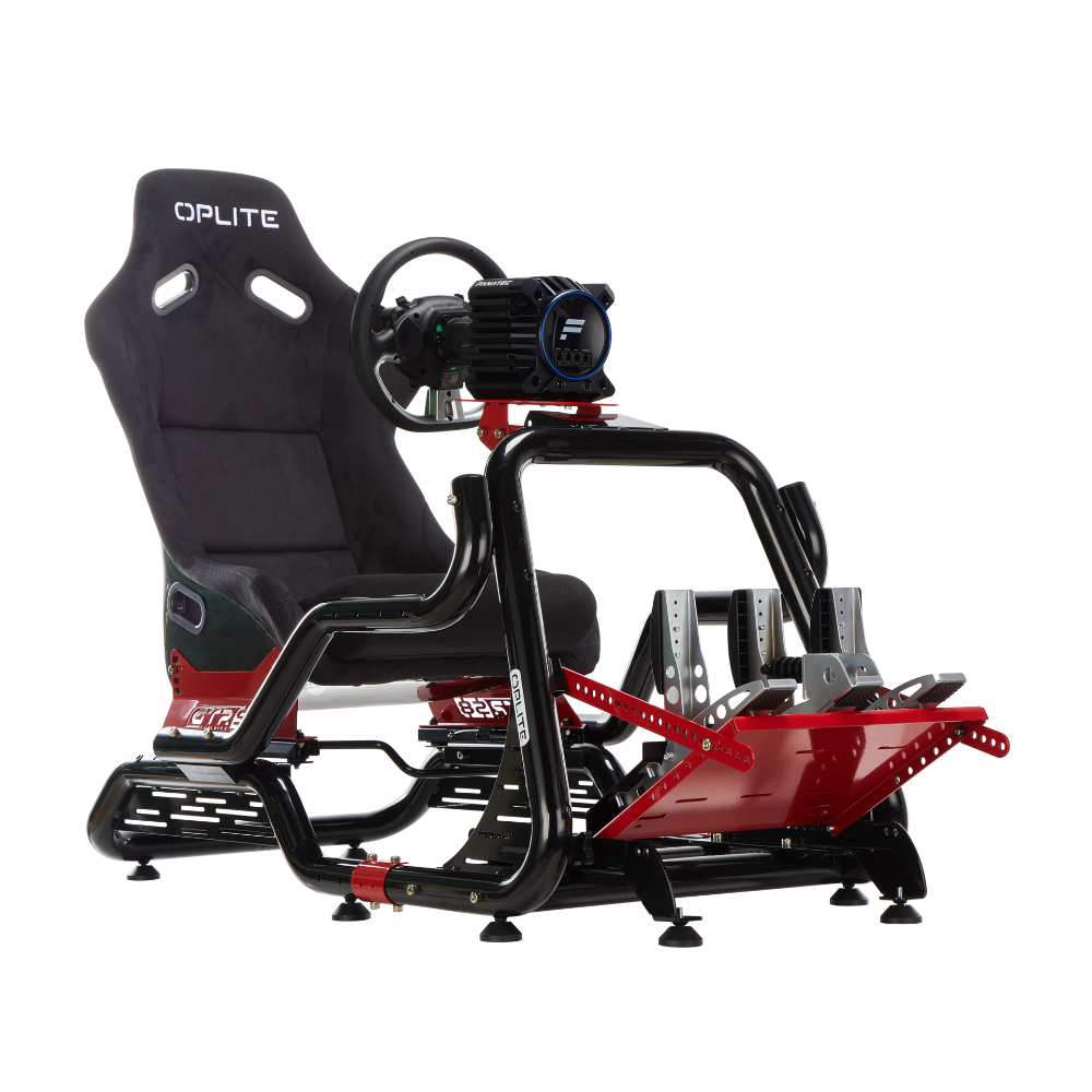 OPLITE GTR S8 Elite Force cockpit simracing rouge fibre