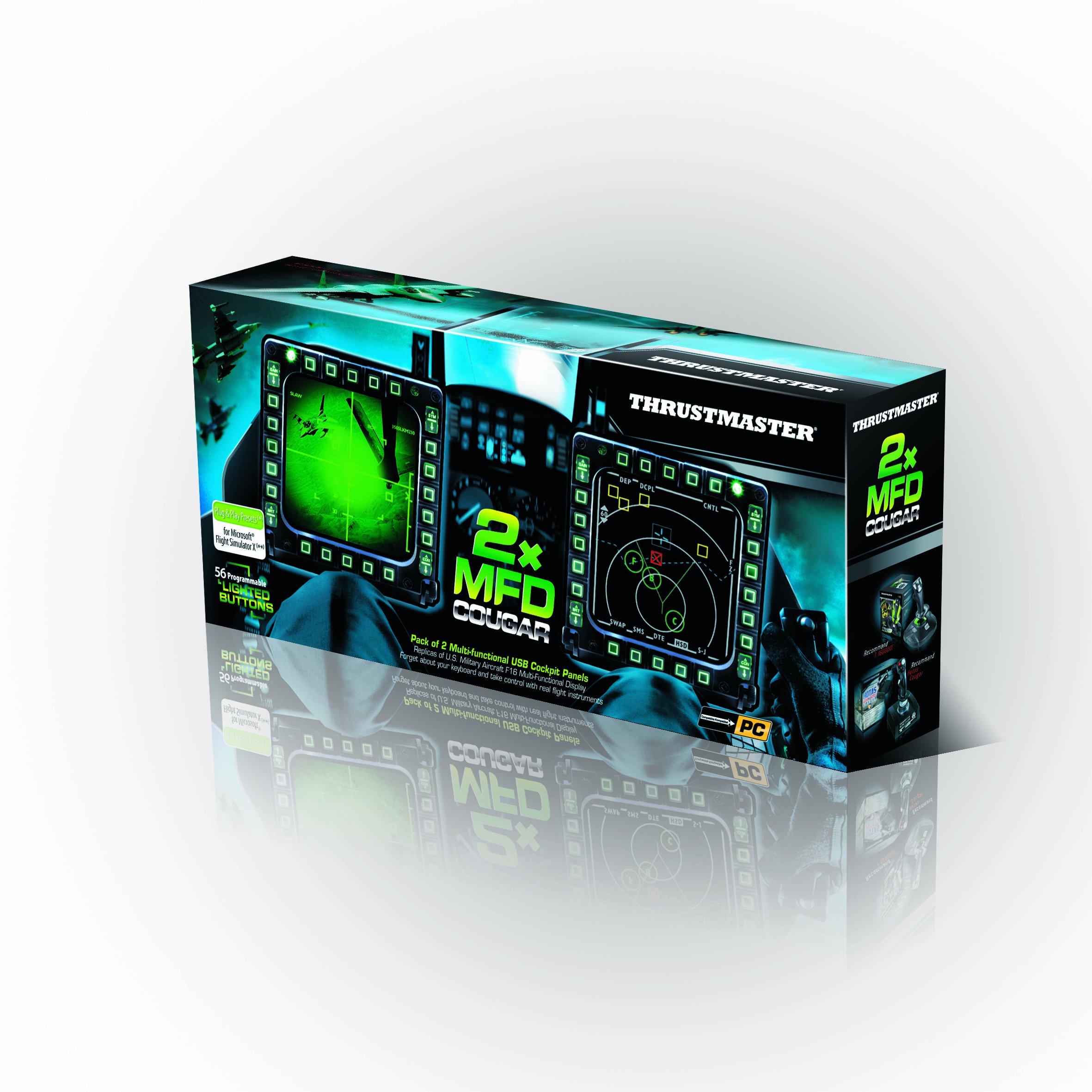Thrustmaster MFD Cougar Pack 2 panneaux cockpit USB PC