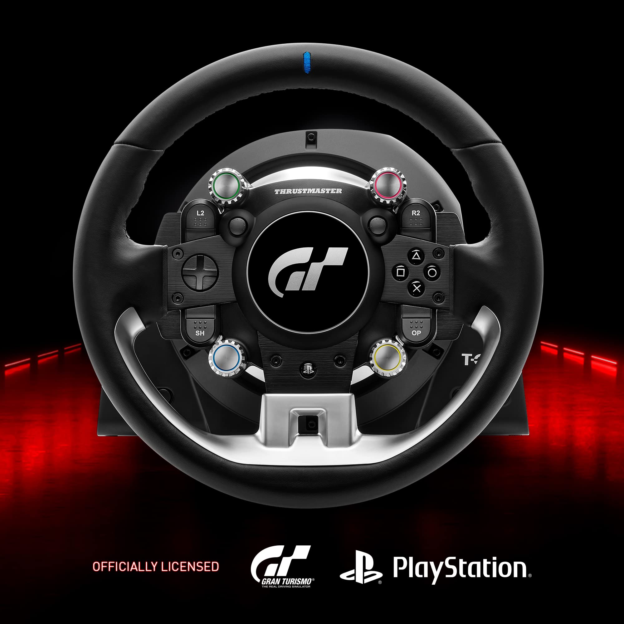 Thrustmaster T-GT II volant racing cuir PS5 PS4 PC + T3PA GT II