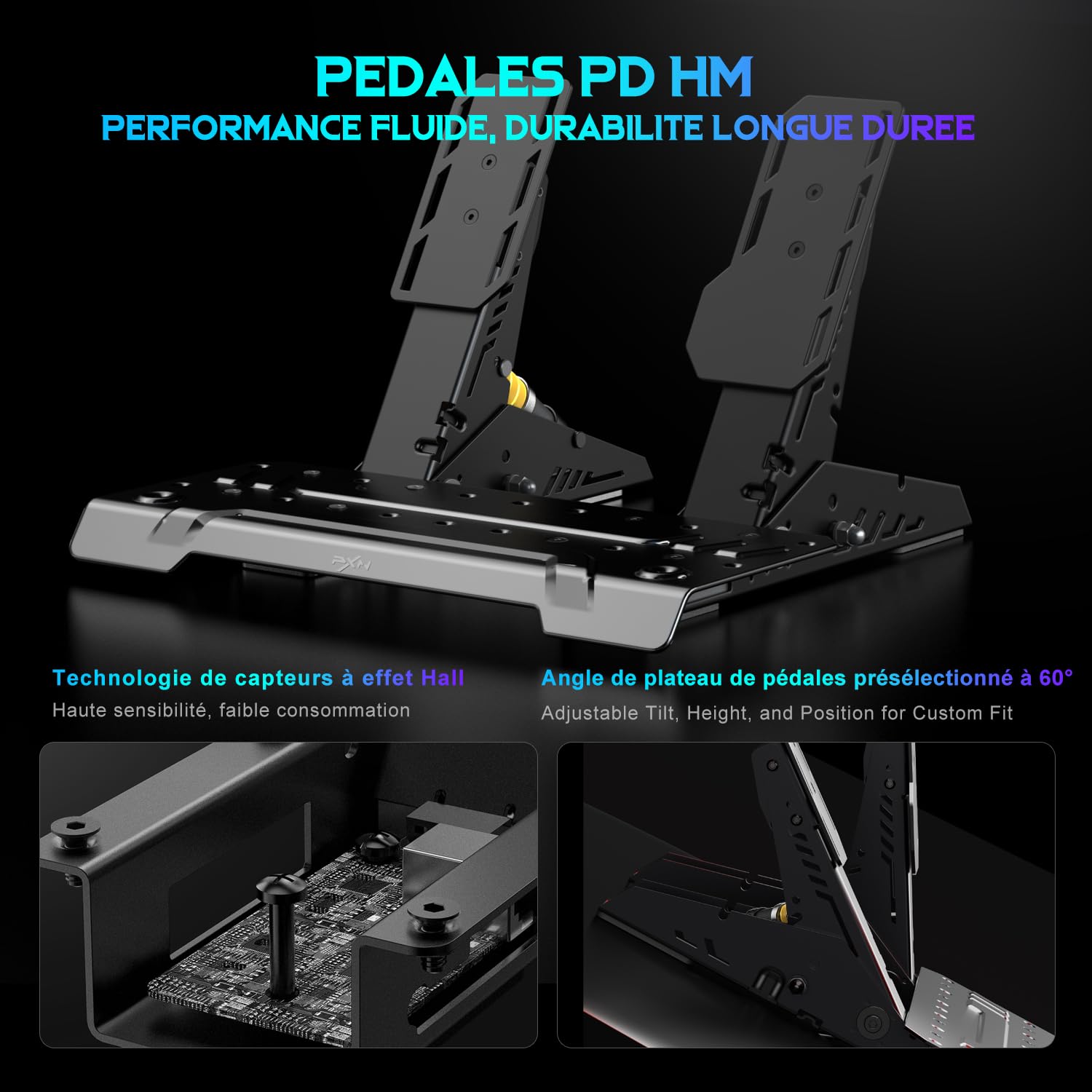 PXN VD6 volant direct drive 6 Nm PC ensemble complet