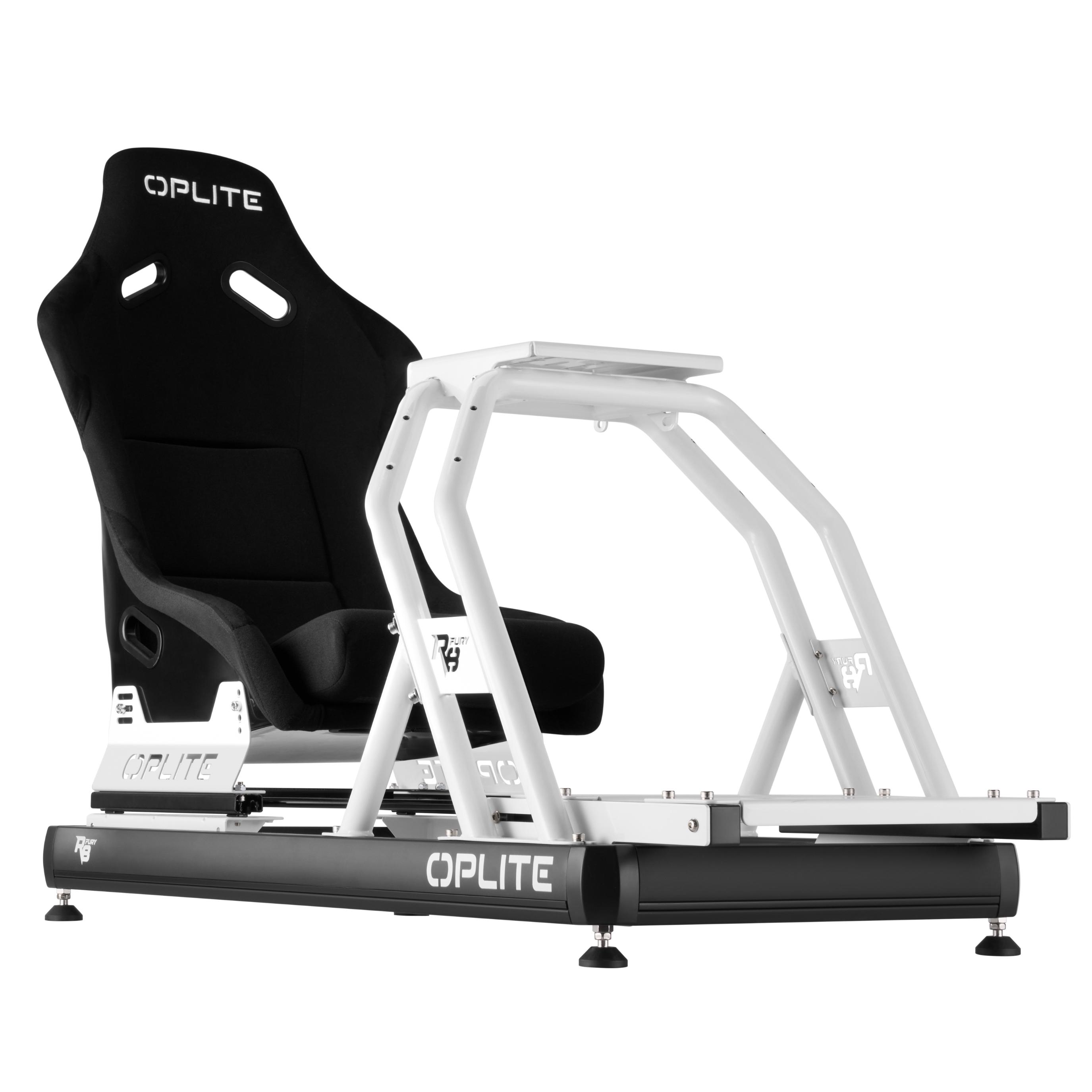 OPLITE R8 Fury Châssis Cockpit Simracing Blanc Direct Drive