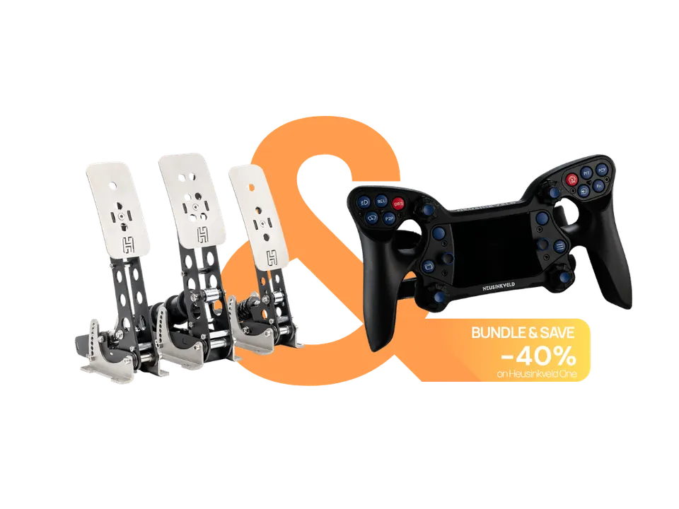 Heusinkveld Sim Pedals Sprint pédalier 3 pédales load cell acier