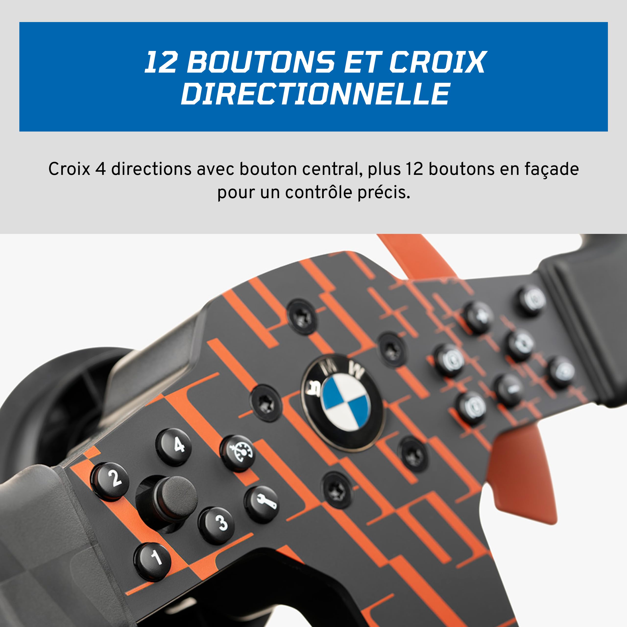 Fanatec CSL BMW volant 300mm caoutchouc LED